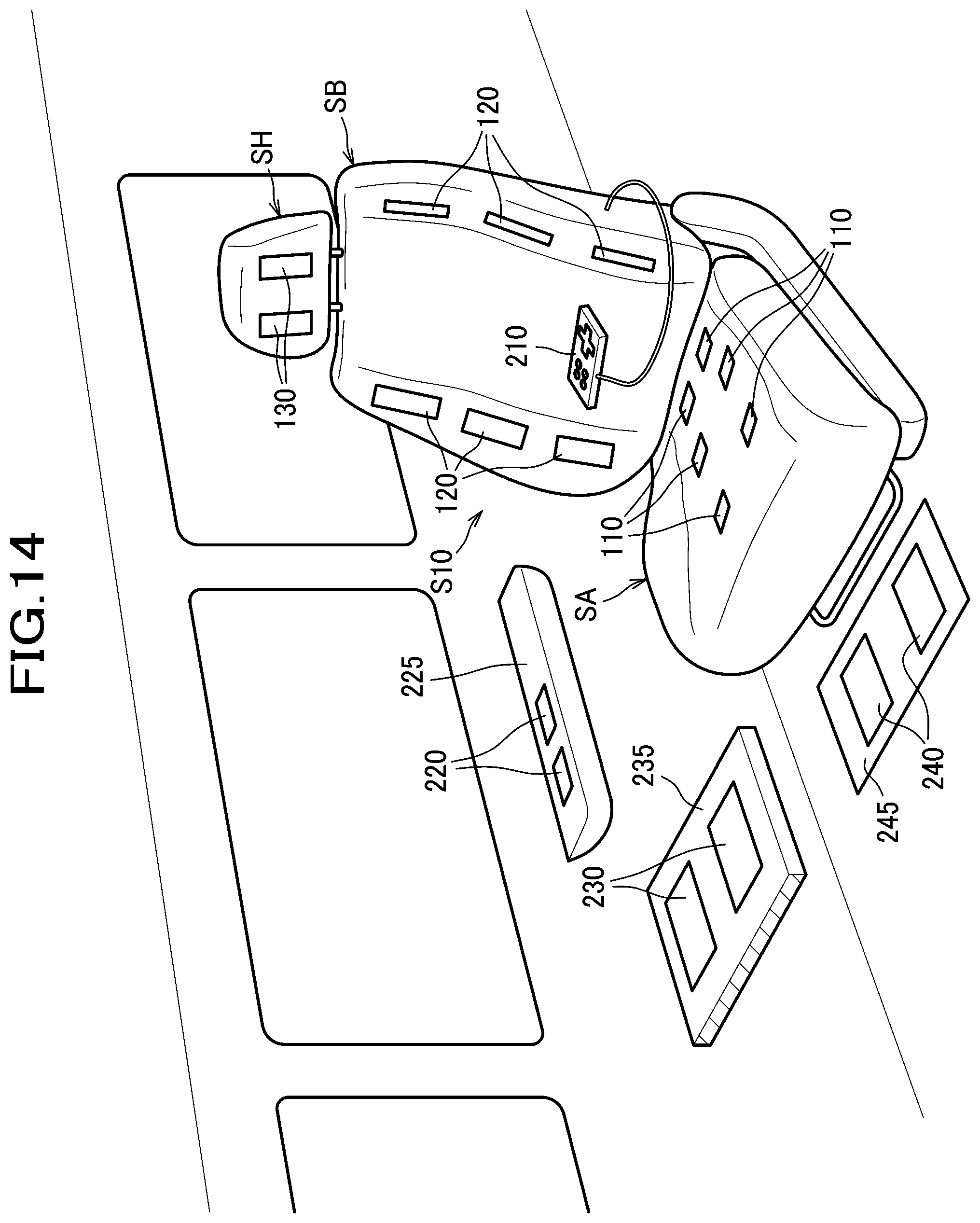 Patent US12496512 Figure 14 – Seat system