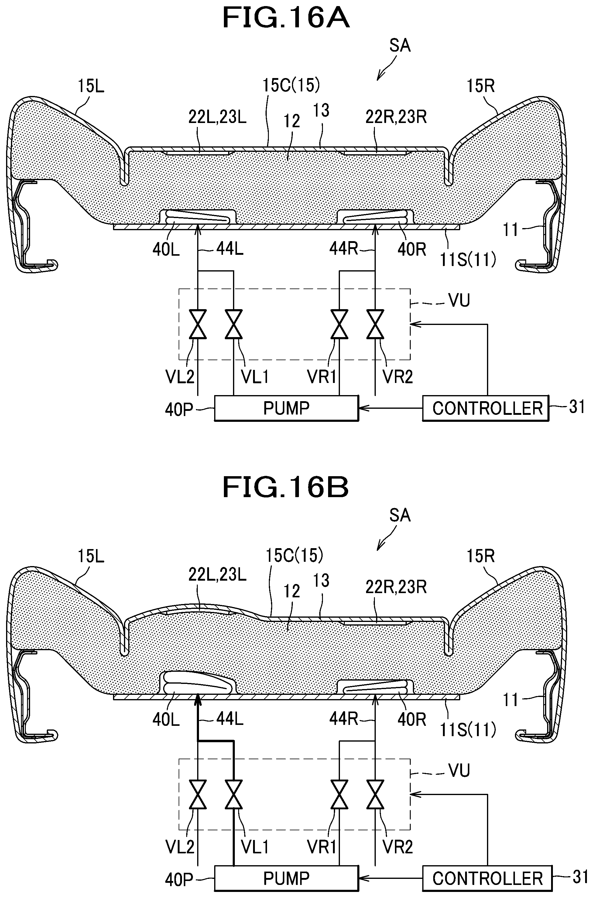 Patent US12496512 Figure 16 – Seat system