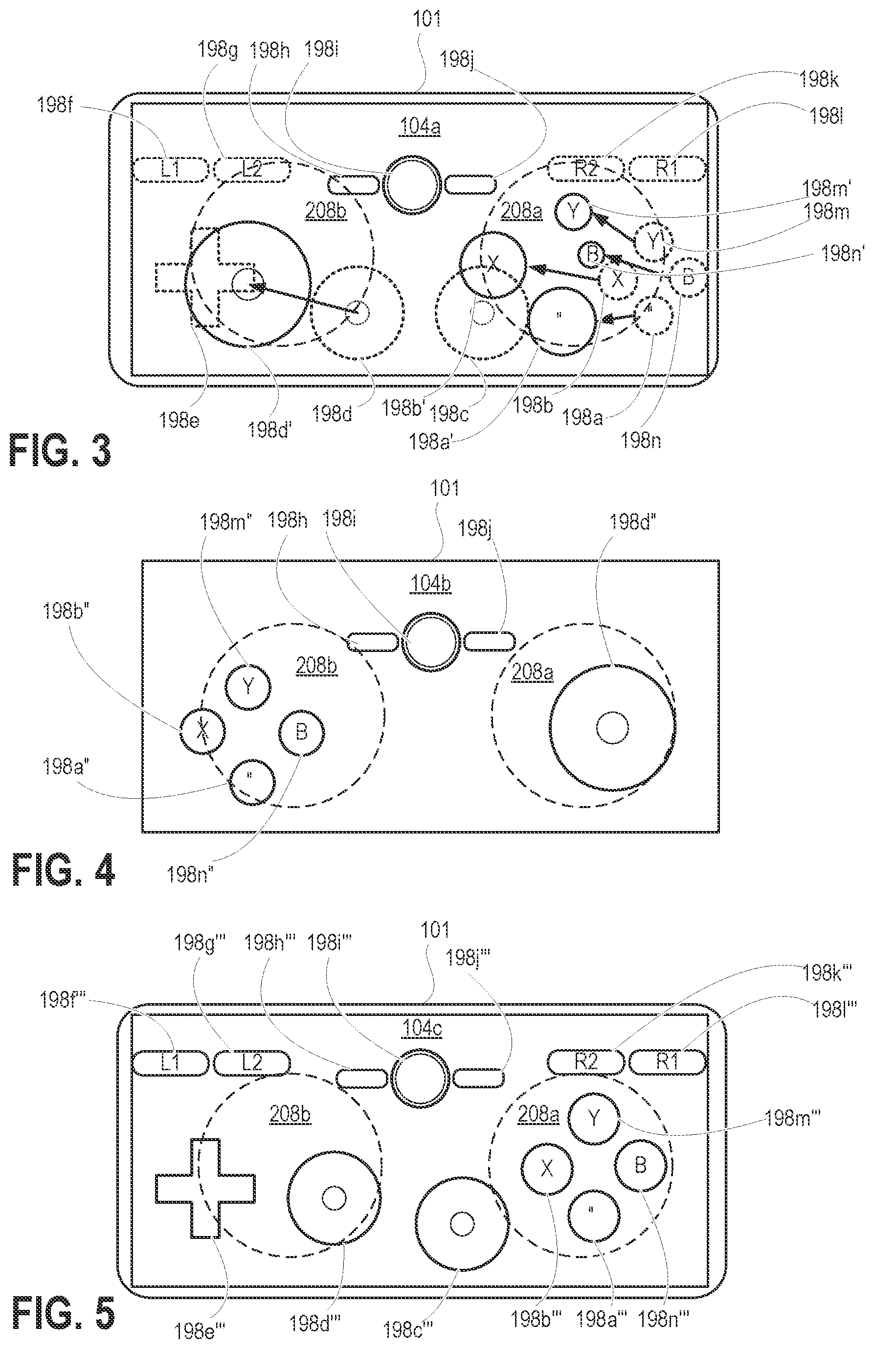Patent US12496513 Figure 3 – Touch screen display game controller customized per game application in response to control usage