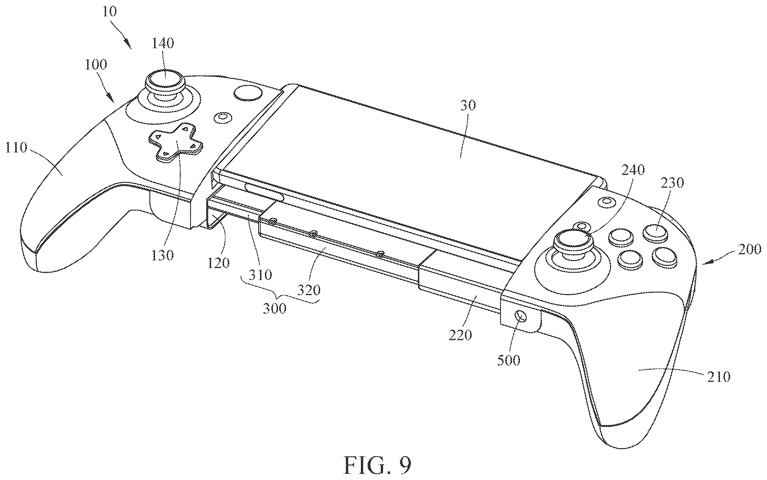 Patent US12496514 Figure 9 – Game controller