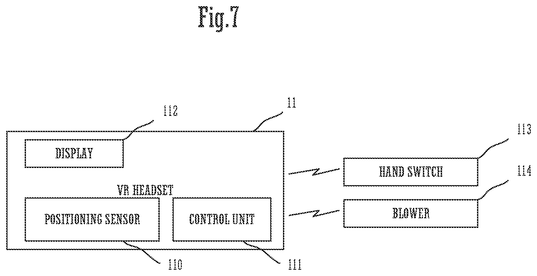 Patent US12496517 Figure 7 – Virtual experience device enabling experiencing feeling of falling