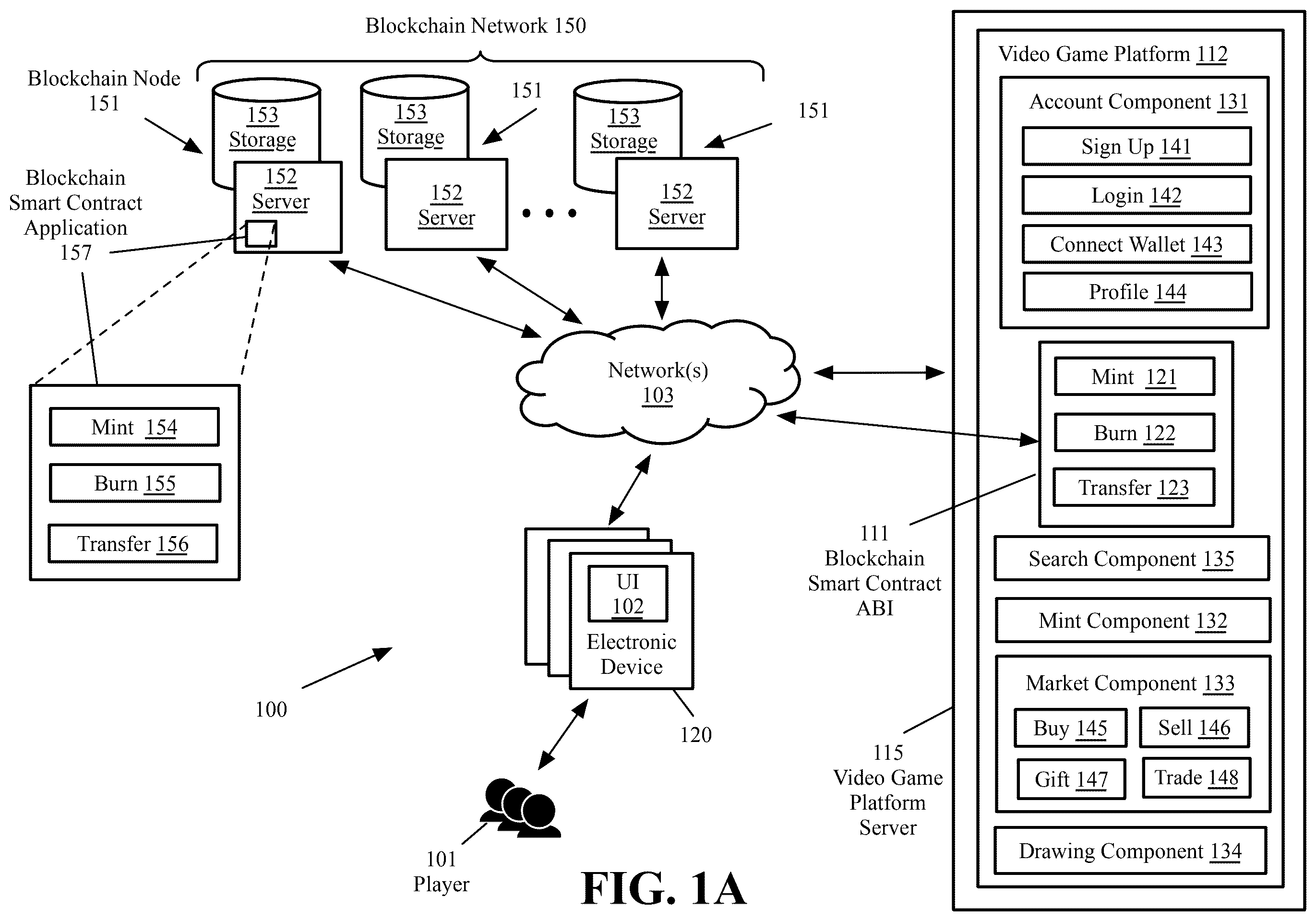 Patent US12496526 — Image drawing non-fungible token video game — Figure 1