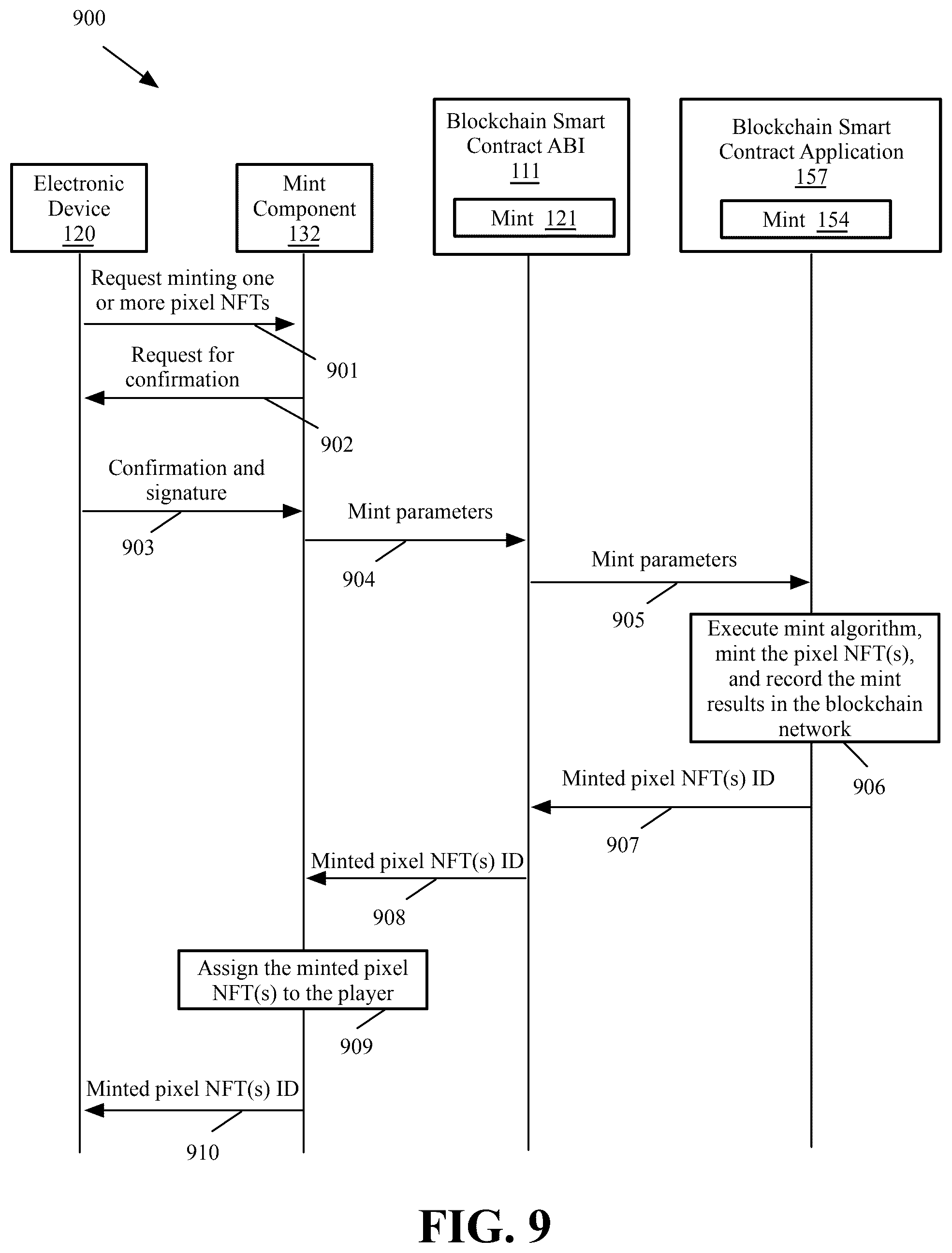 Patent US12496526 Figure 18 – Image drawing non-fungible token video game
