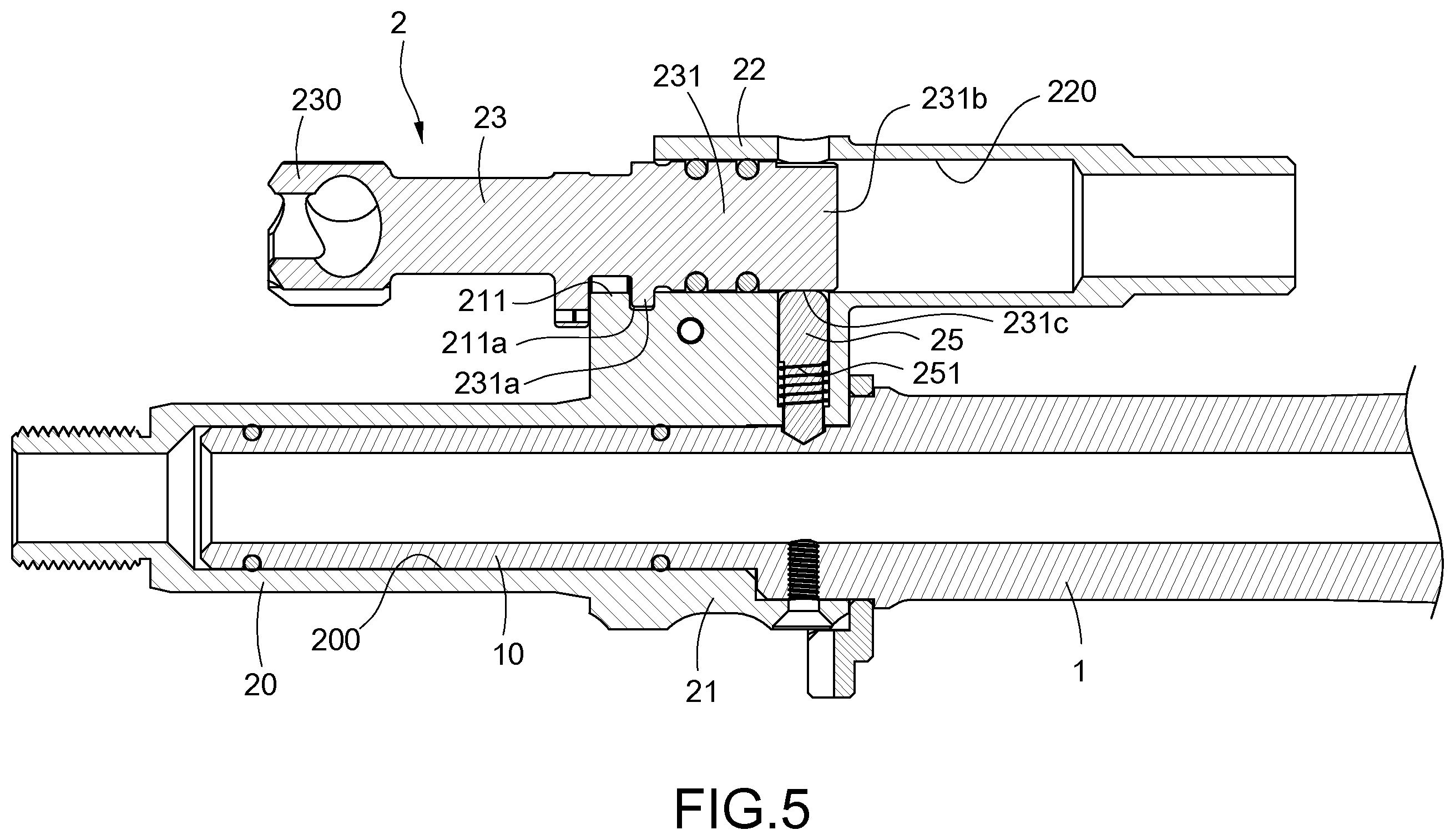 Patent US12496532 Figure 5 – Removable structure of simulated appearance of muzzle