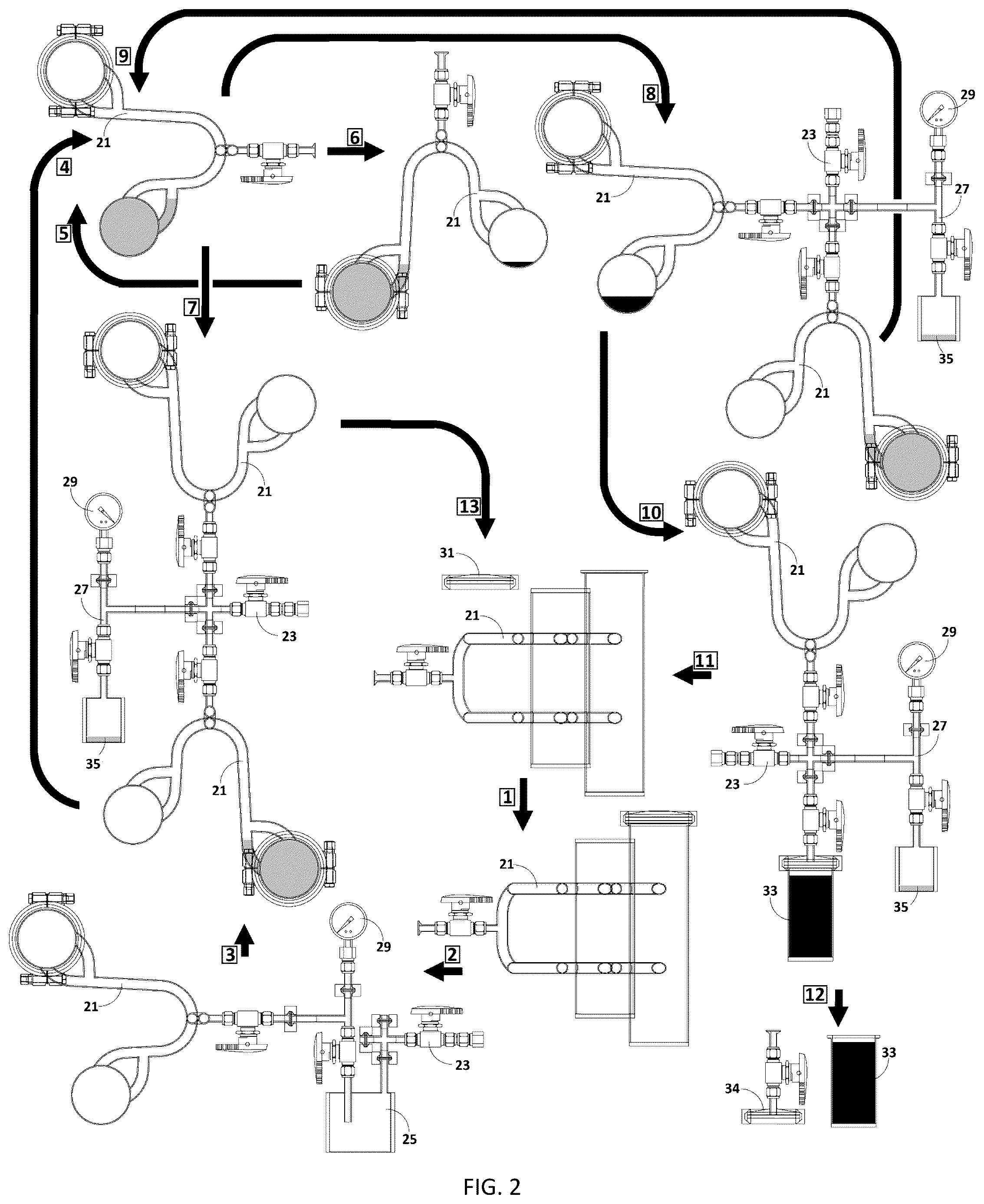 Patent US12496534 Figure 3 – Couplable closed extractors and methods for their use