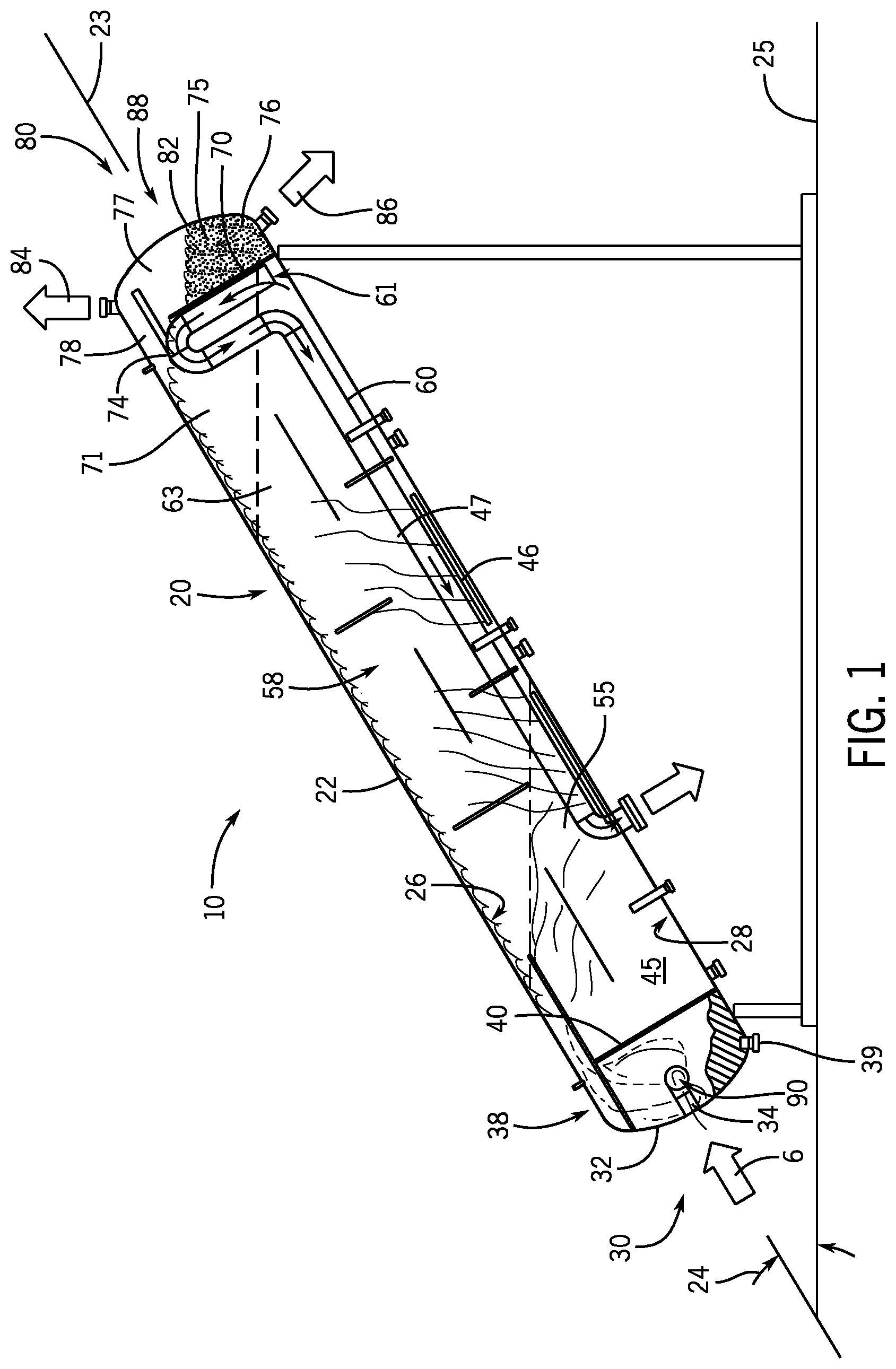Patent US12496537 Figure 1 – Method for separating components of a flow of multi-phase fluid