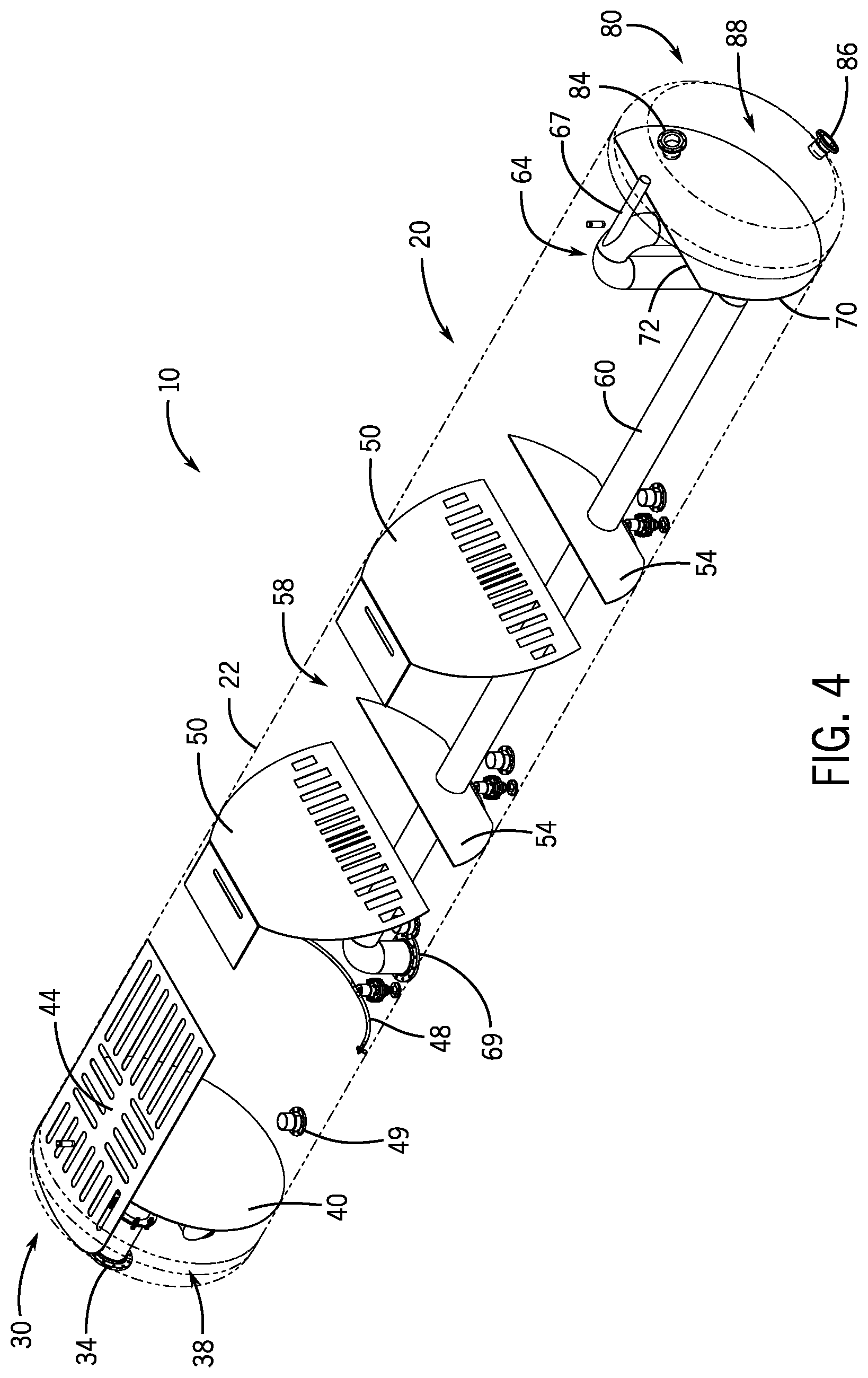 Patent US12496537 Figure 3 – Method for separating components of a flow of multi-phase fluid