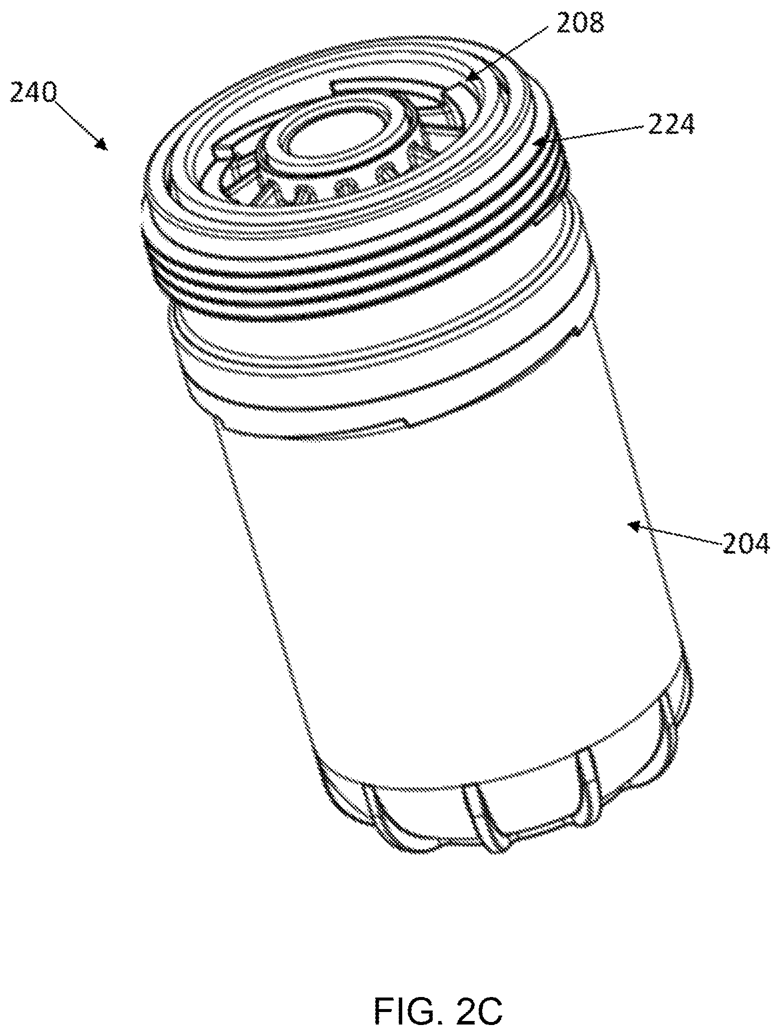 Patent US12496539 Figure 3 – Filter element with self-contained electrostatic buildup protection