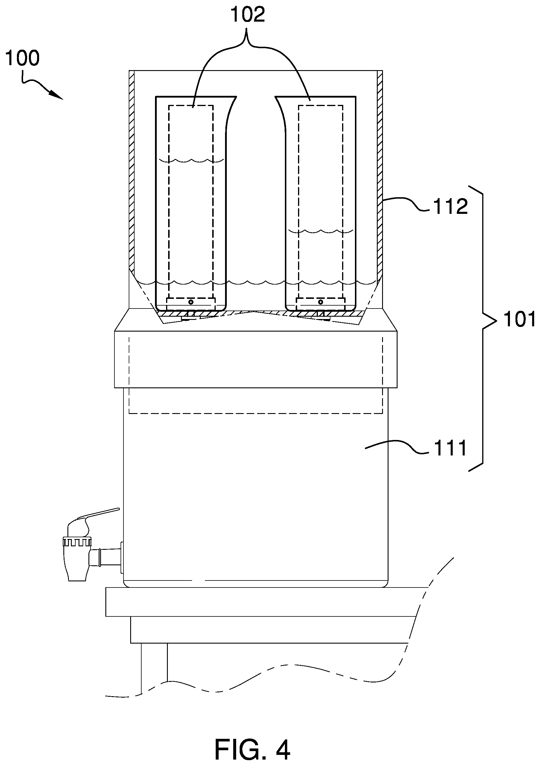 Patent US12496540 Figure 4 – Water filter hydrator