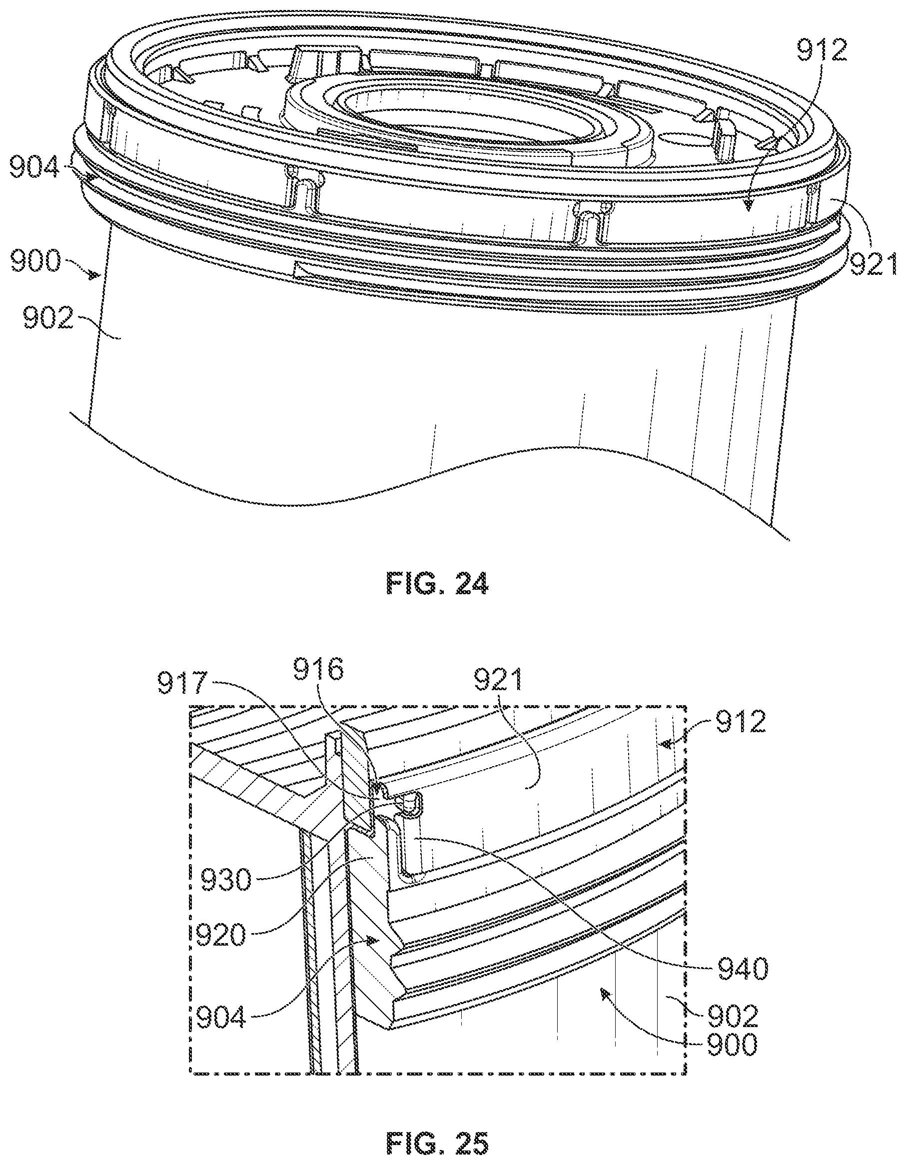 Patent US12496541 Figure 14 – Easy lock spin-on filter