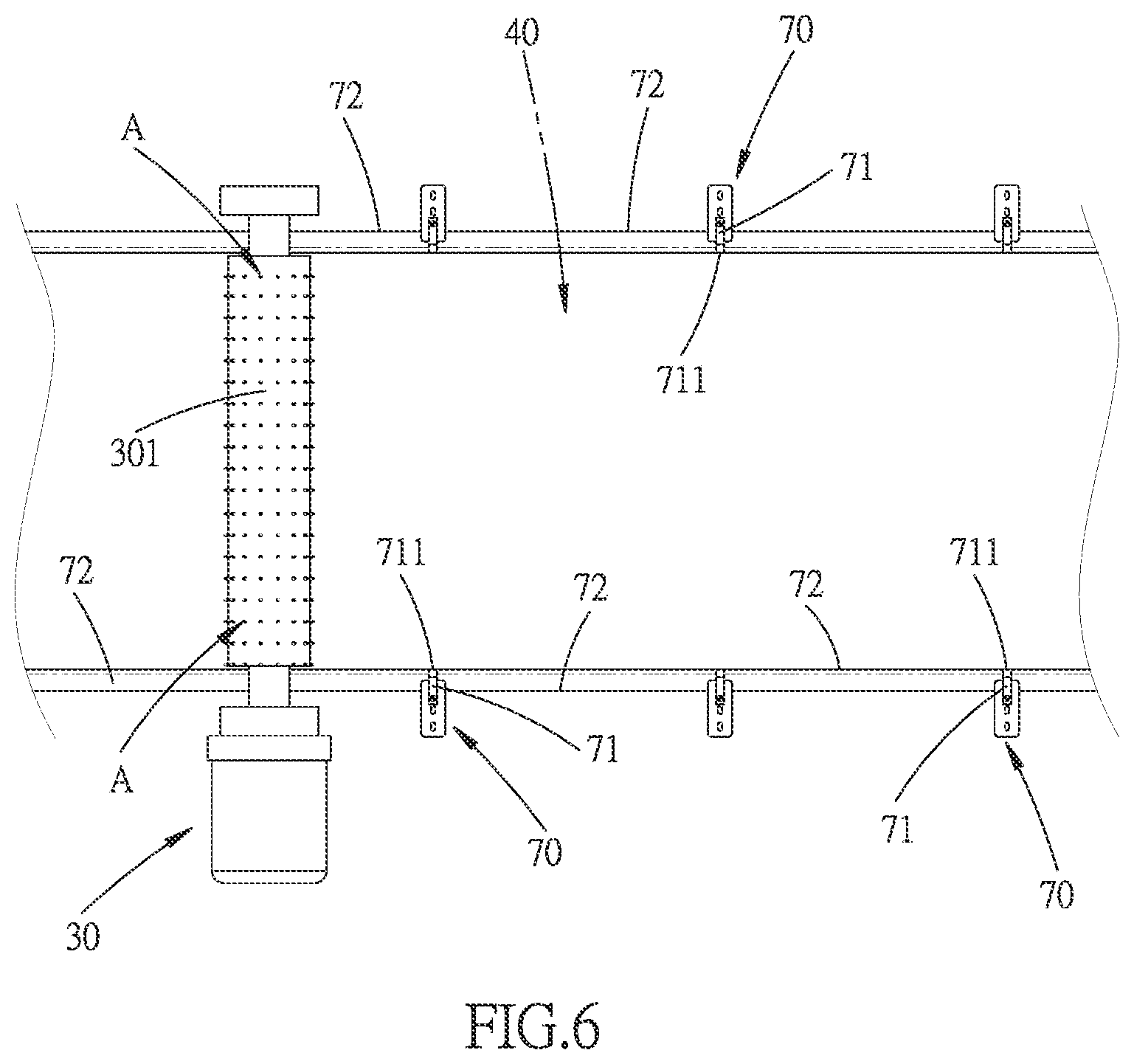 Patent US12496545 Figure 6 – Exhaust gas emission circulation filtering apparatus for air pollution prevention