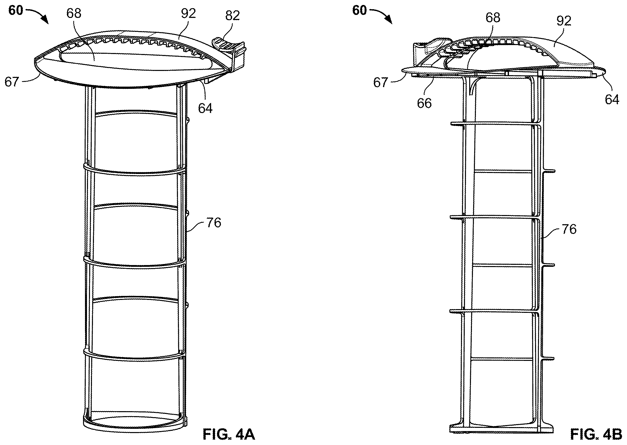 Patent US12496546 Figure 10 – Filter element with closed endcap forming a seal positioned at different axial distances