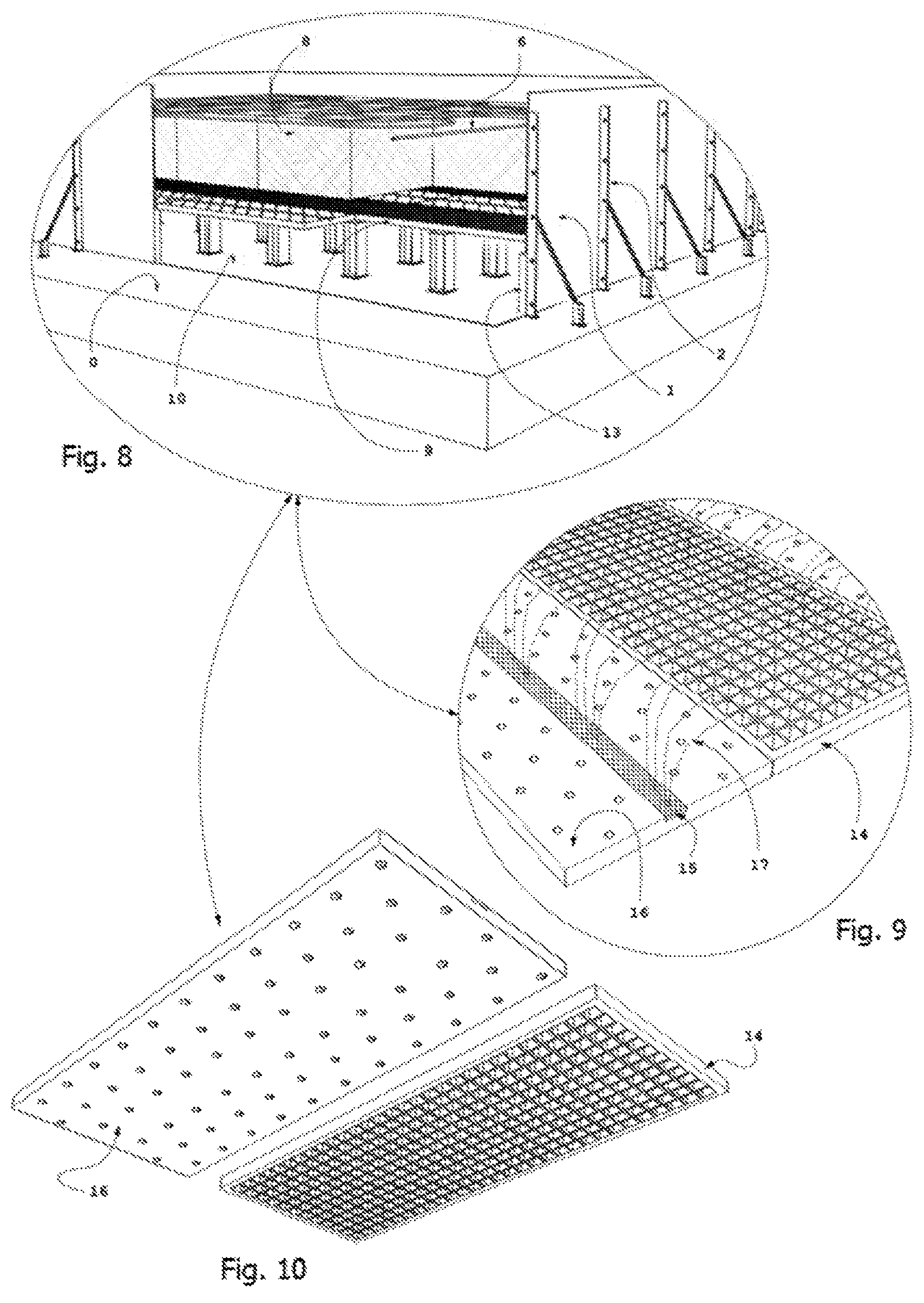 Patent US12496552 Figure 4 – Biofiltration apparatus and method for the treatment of gases/vapors and/or combustion flue gases