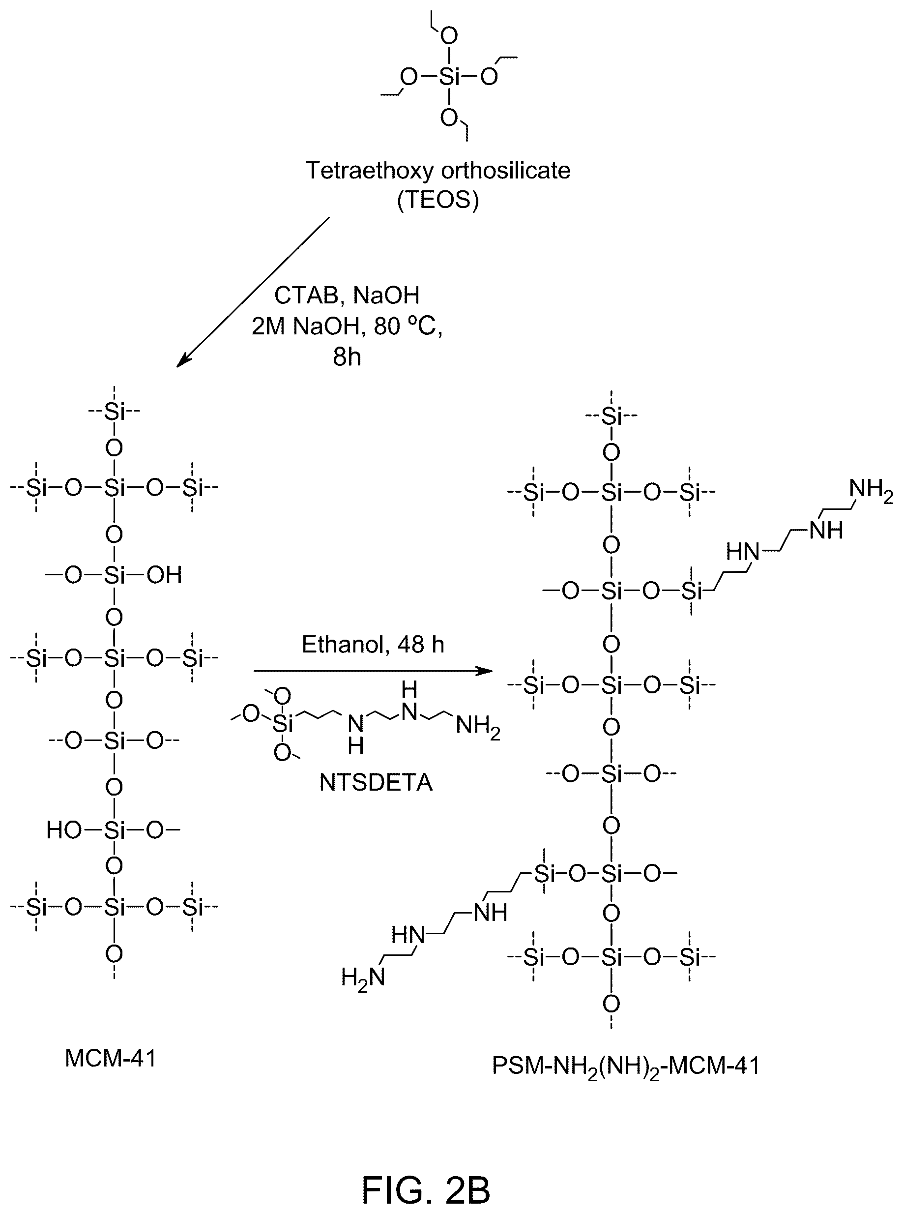 Patent US12496554 Figure 3 – Triamine-functionalized MCM-41-based filtration membrane