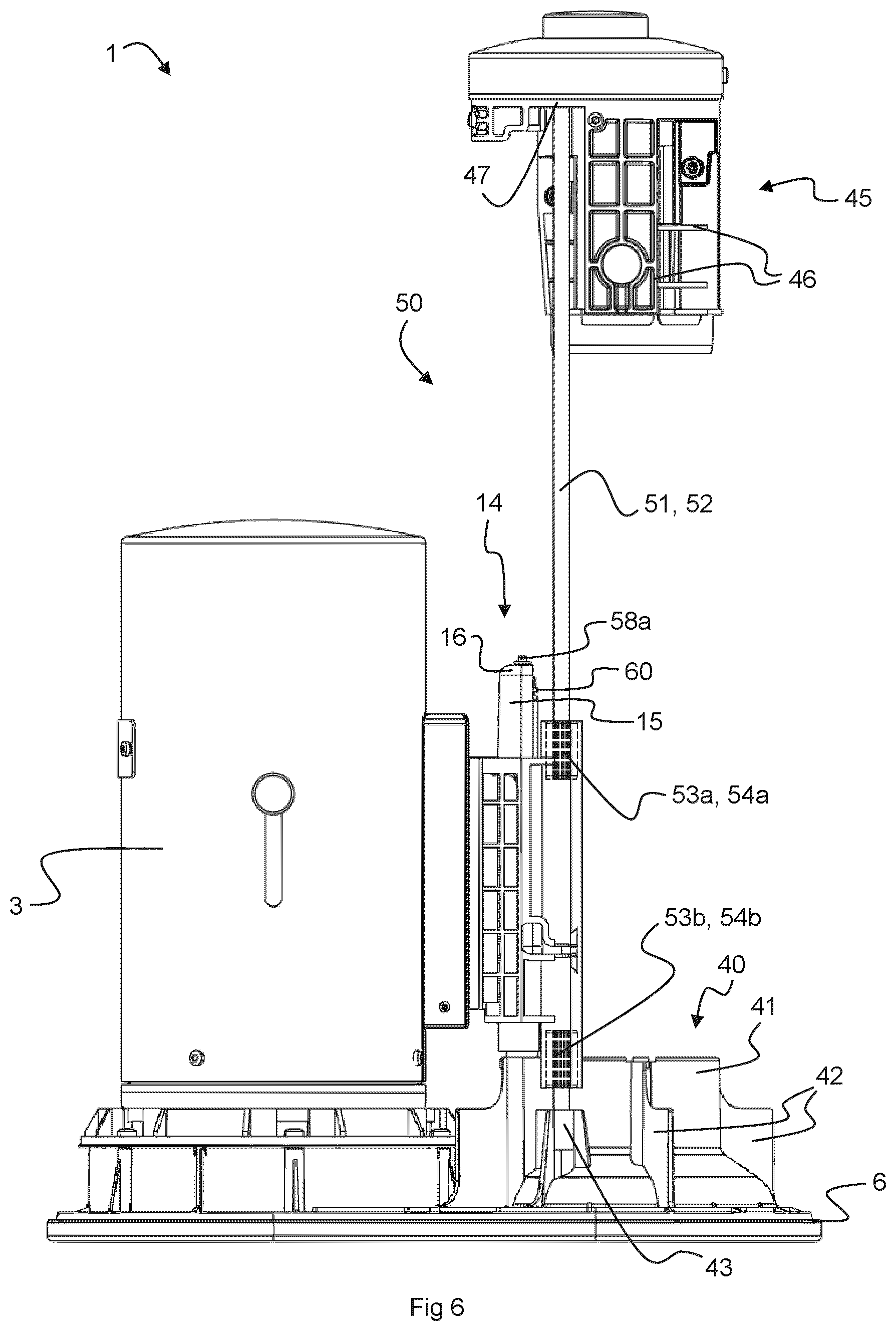 Patent US12496559 Figure 6 – Carbonator with guiding assembly