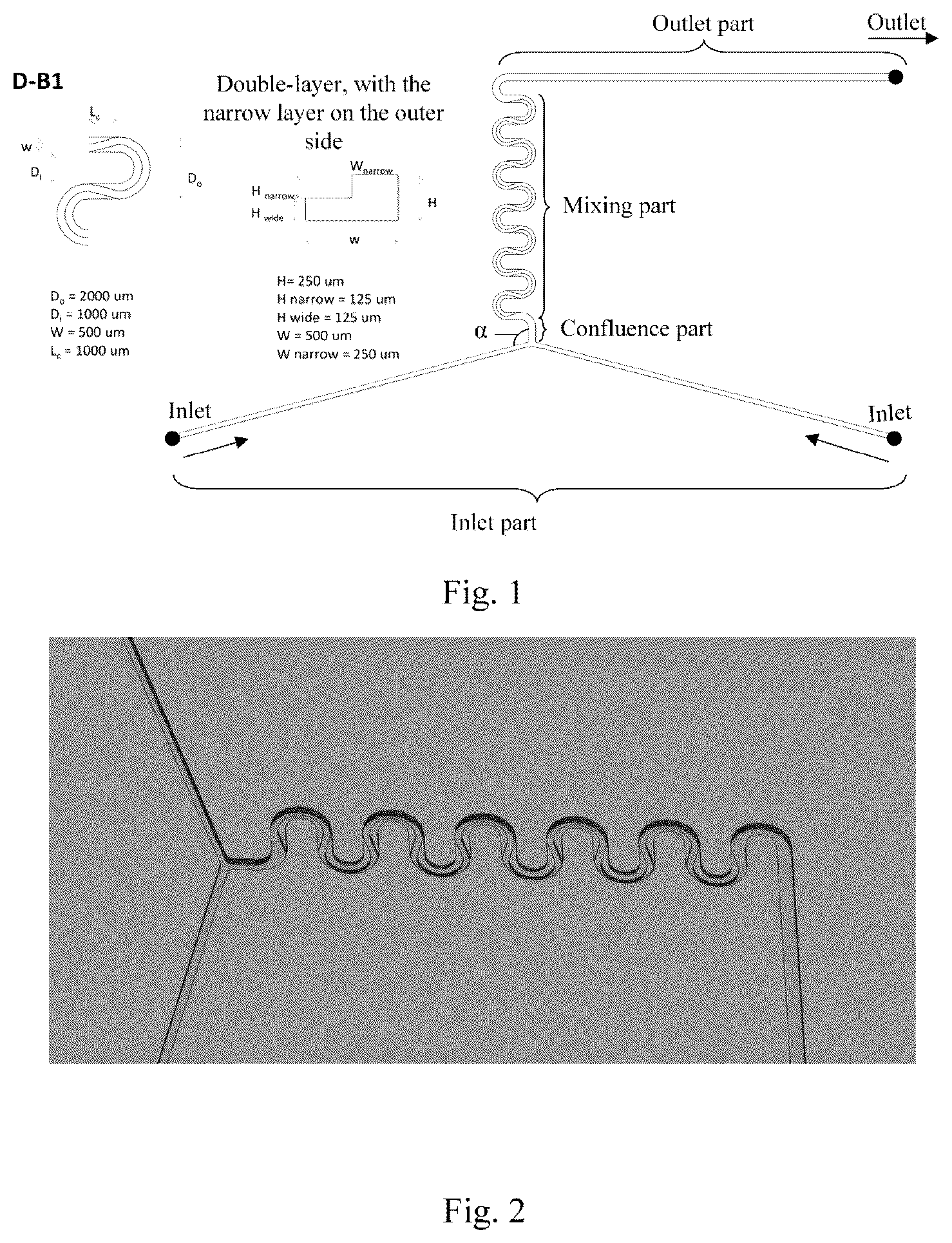 Patent US12496562 Figure 1 – Sinuous microstructure mixing unit and use thereof