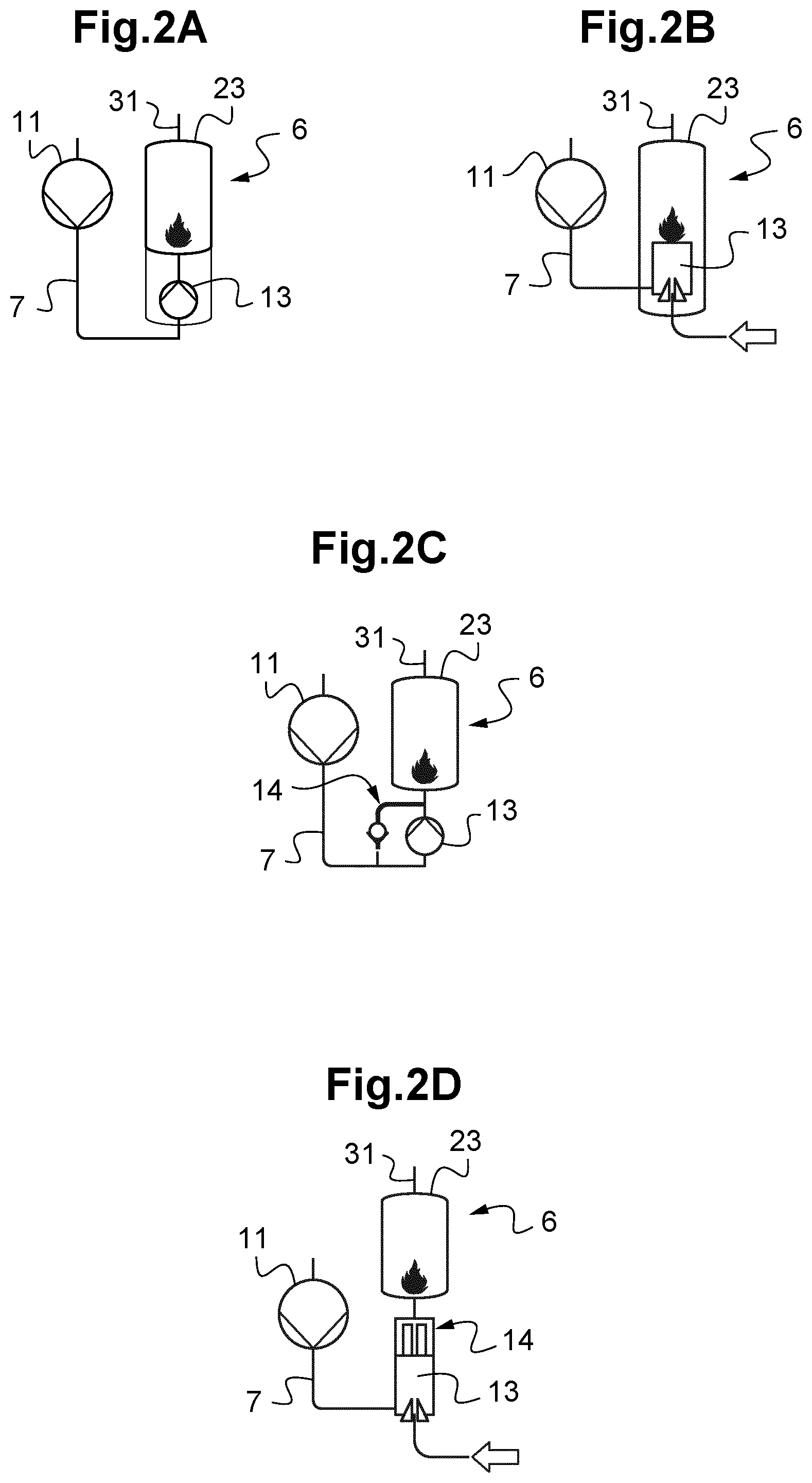 Patent US12496563 Figure 2 – Vacuum line and method for controlling a vacuum line to reduce explosion potential via injection of diluent gas to lower flammable gas concentration