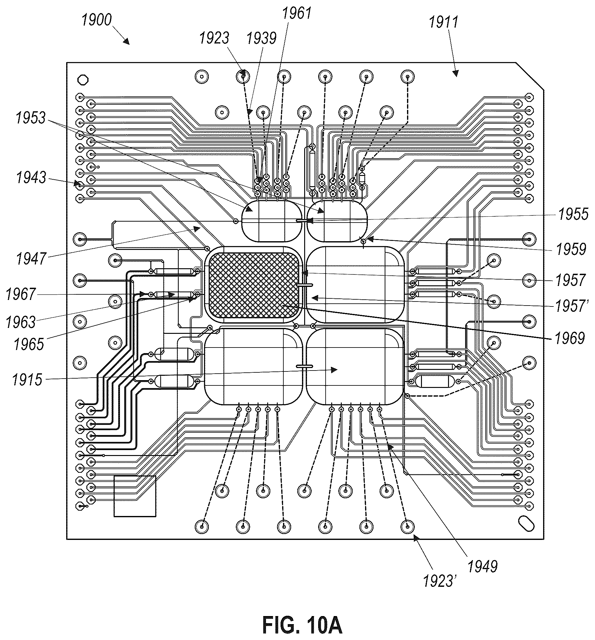 Patent US12496580 Figure 9 – Apparatuses and methods for measuring DNA/RNA production in biochips
