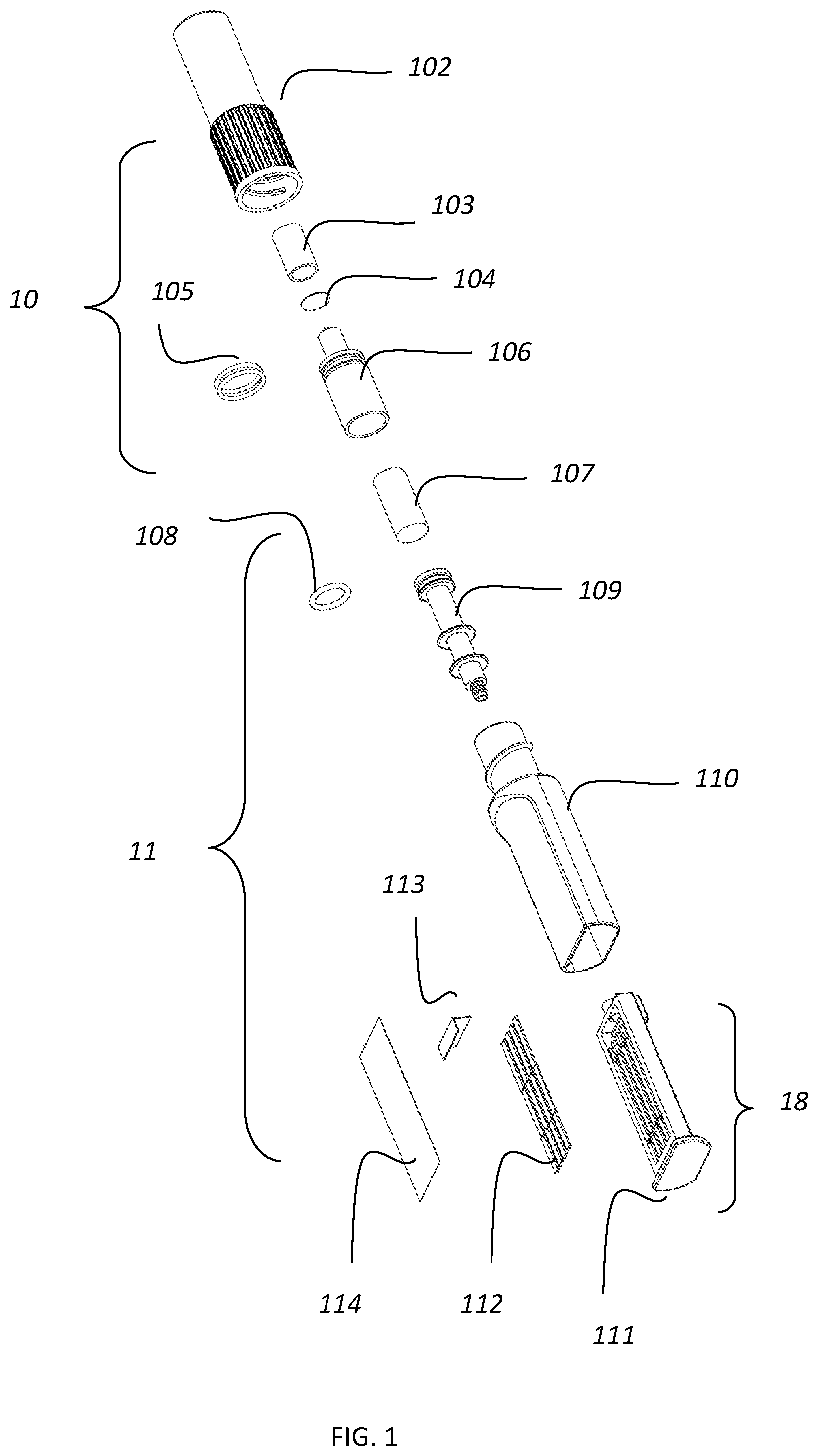 Patent US12496584 — Assay device and receiving device — Figure 1