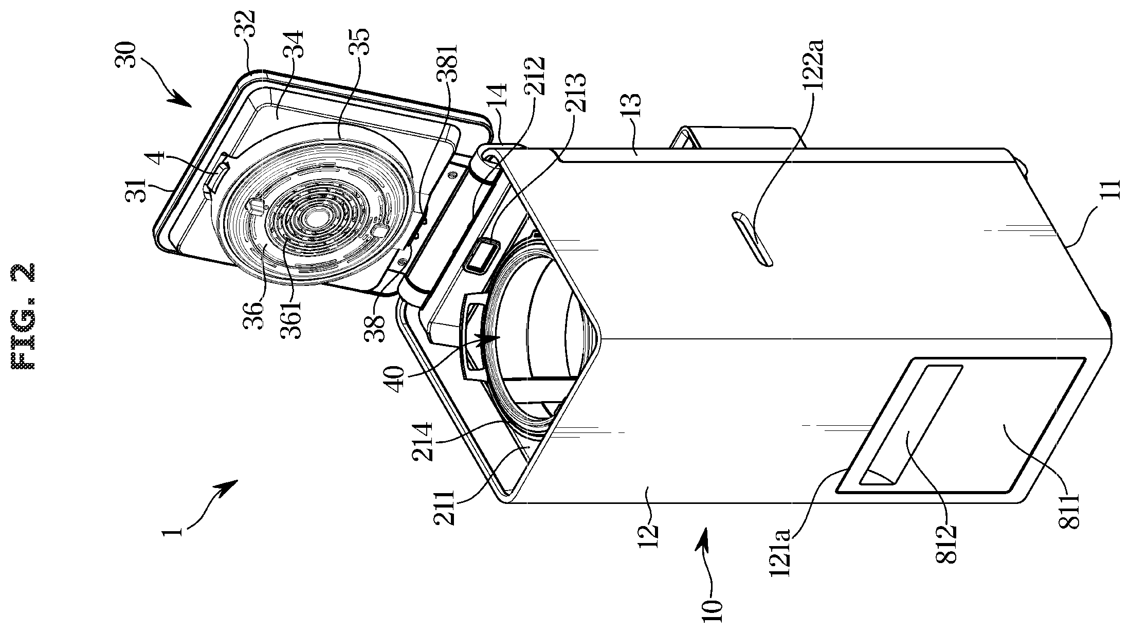Patent US12496588 Figure 2 – Food waste disposer