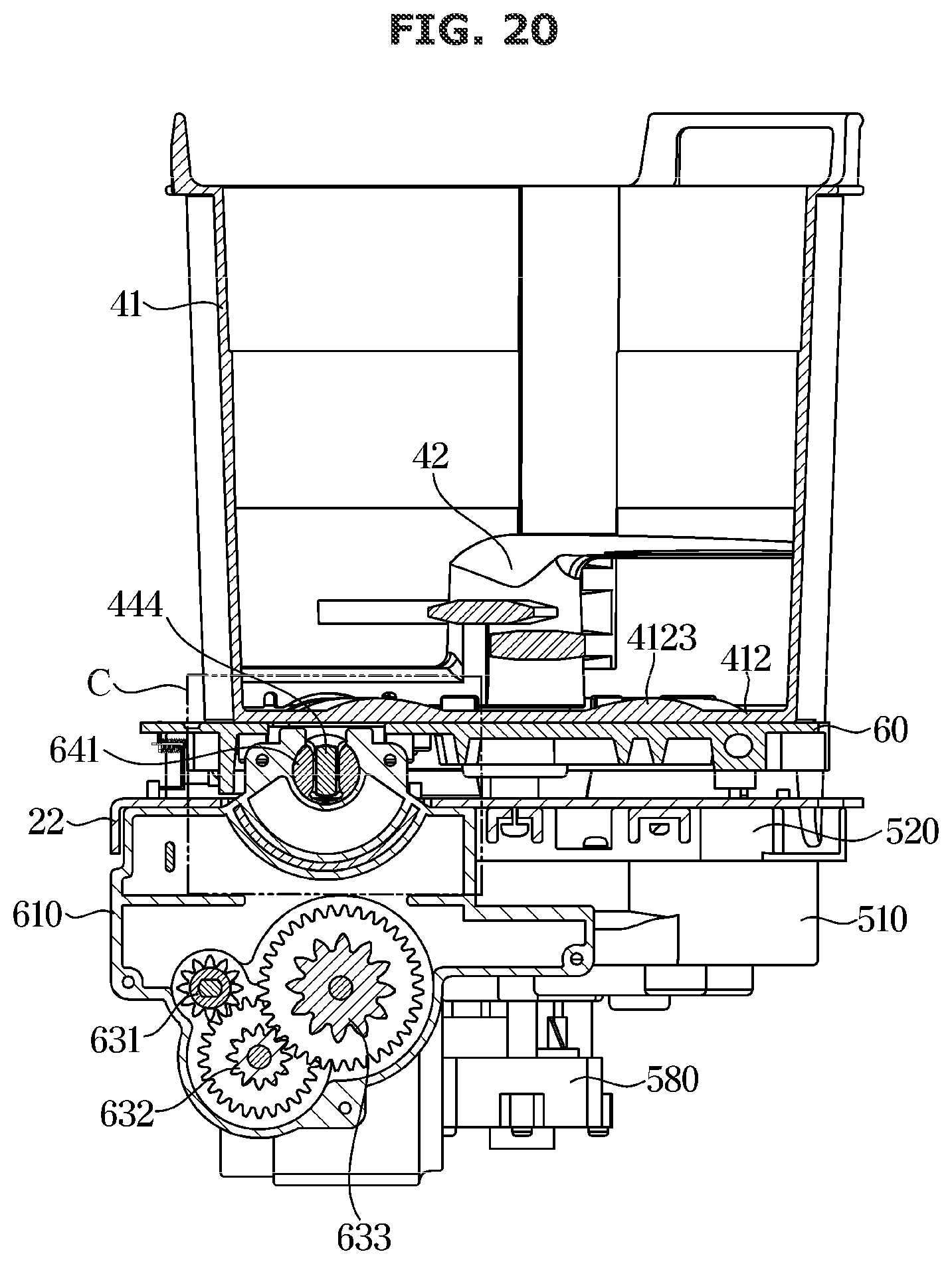 Patent US12496588 Figure 20 – Food waste disposer