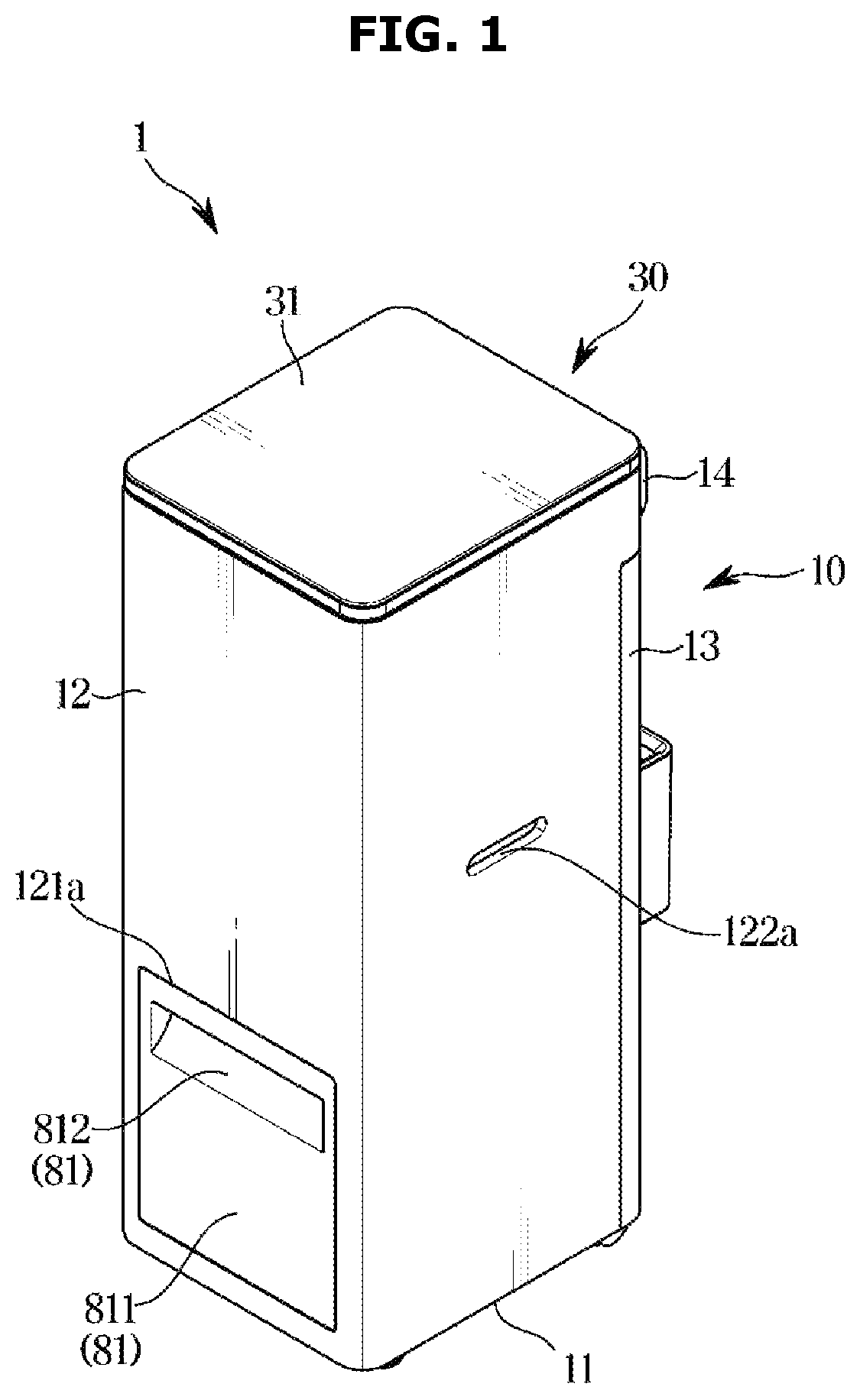 Patent US12496589 Figure 1 – Food waste disposer