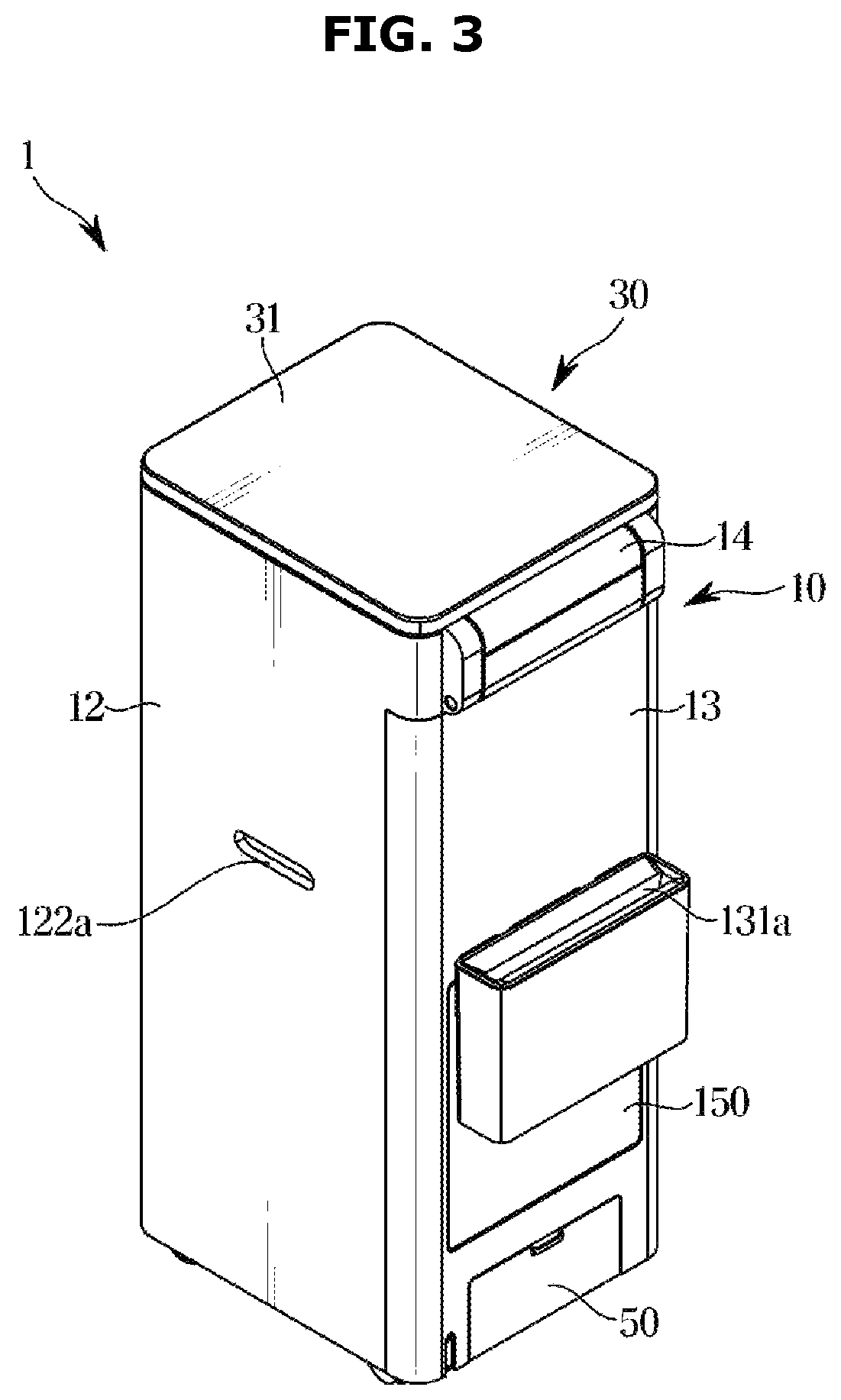 Patent US12496589 Figure 3 – Food waste disposer