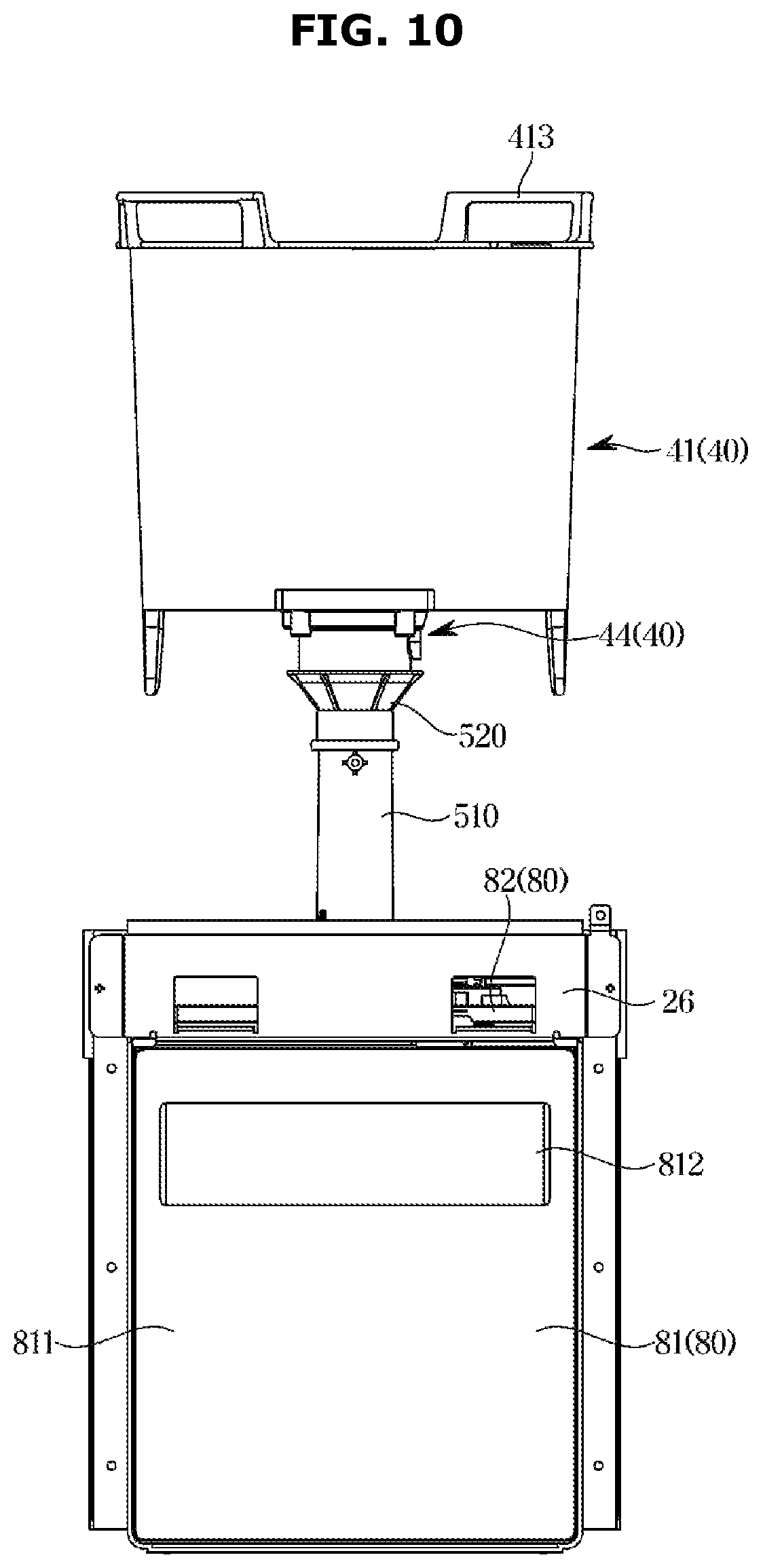 Patent US12496589 Figure 10 – Food waste disposer