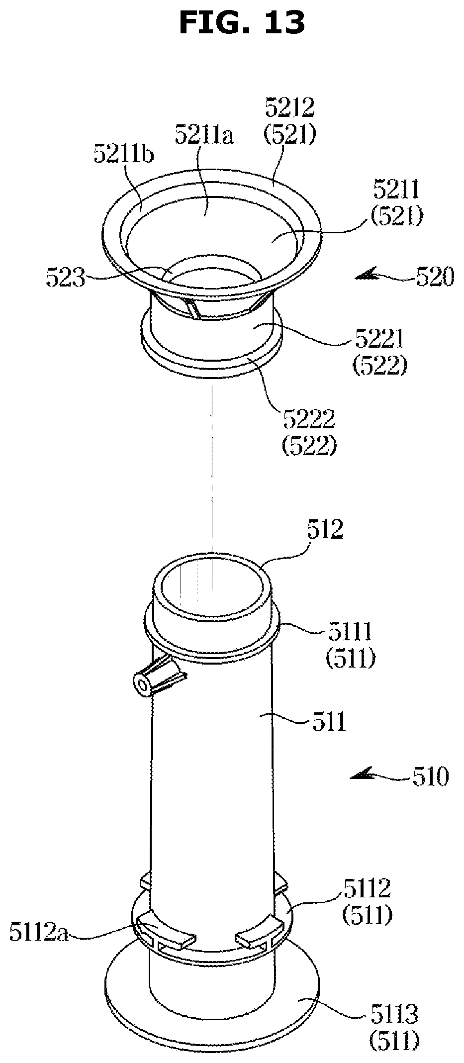 Patent US12496589 Figure 13 – Food waste disposer