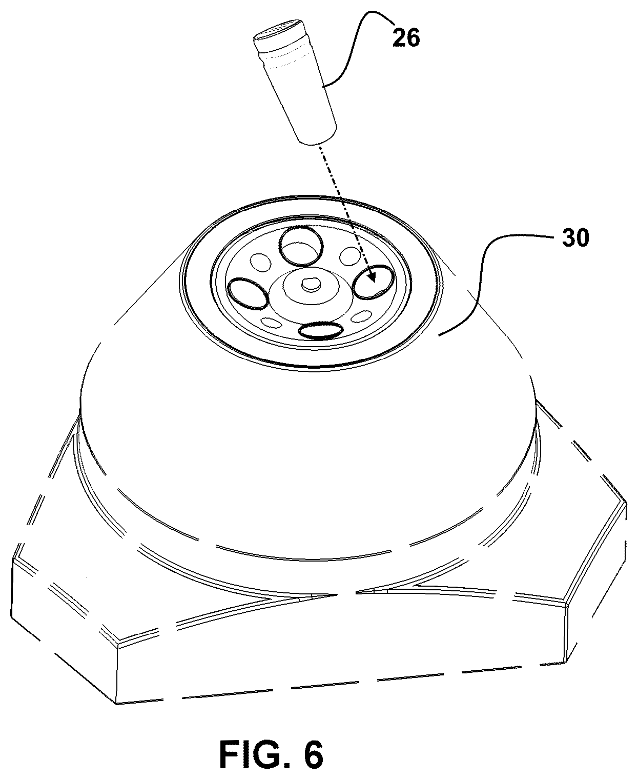 Patent US12496592 Figure 4 – Centrifuge processing device and method