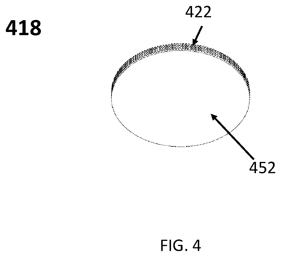 Patent US12496595 Figure 4 – Showerhead assembly with aeration