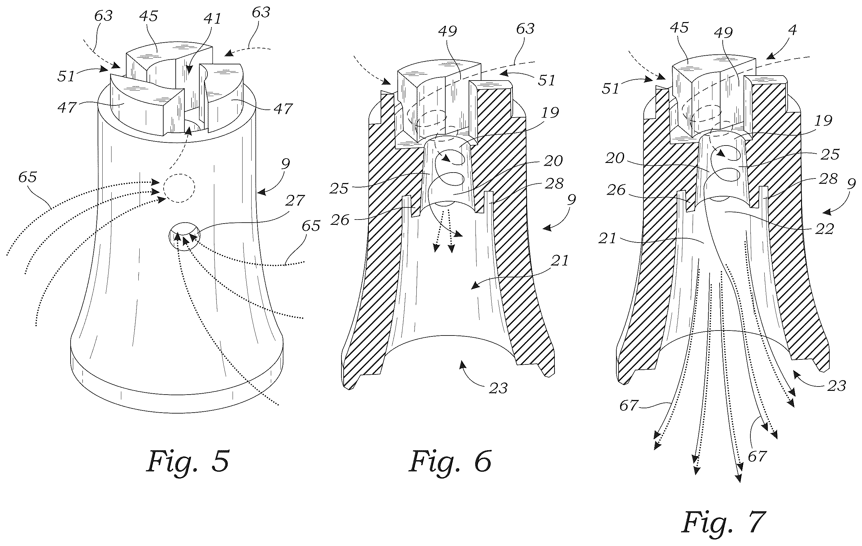 Patent US12496596 Figure 3 – Vortex venturi water spraying assembly