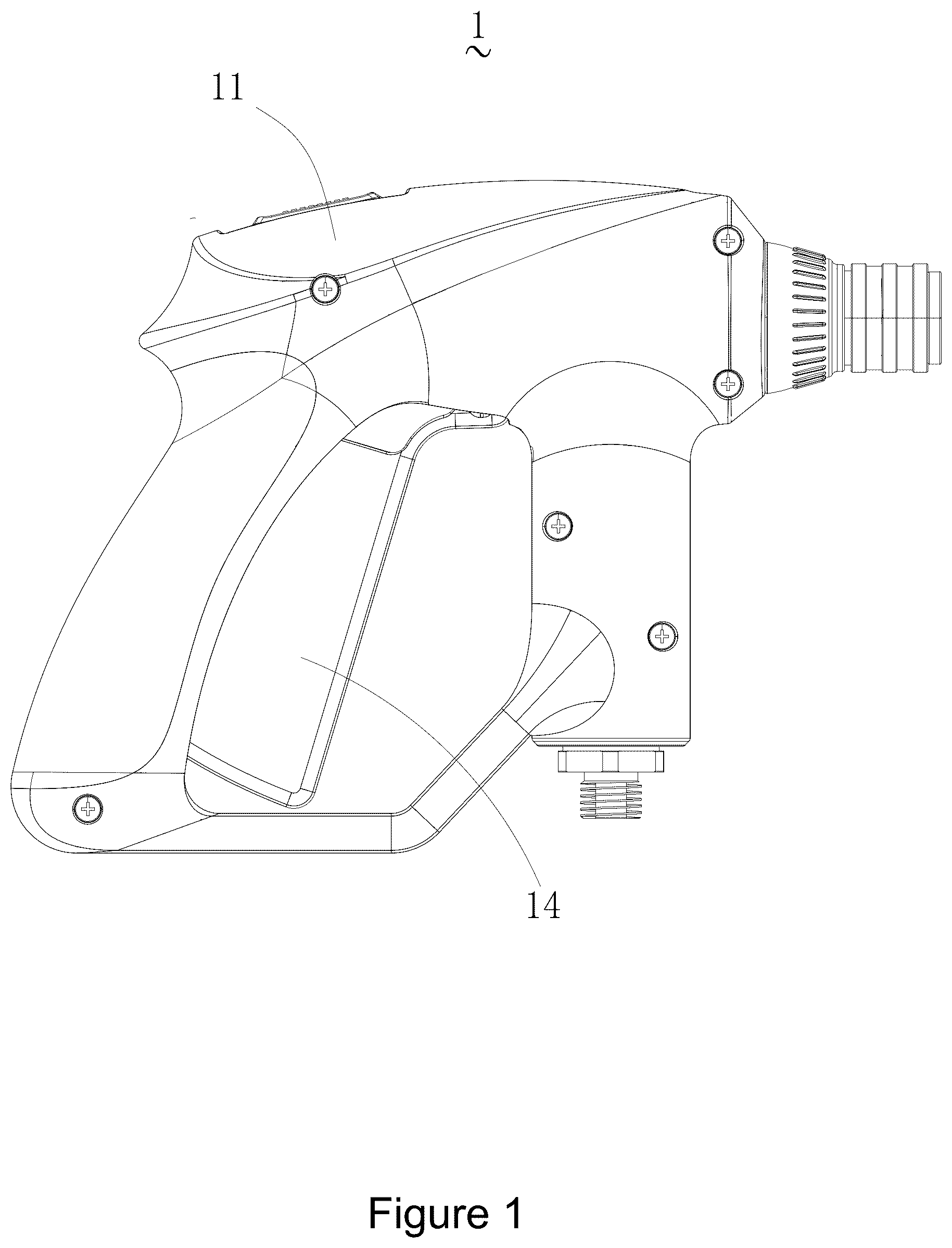 Patent US12496603 Figure 1 – Water gun
