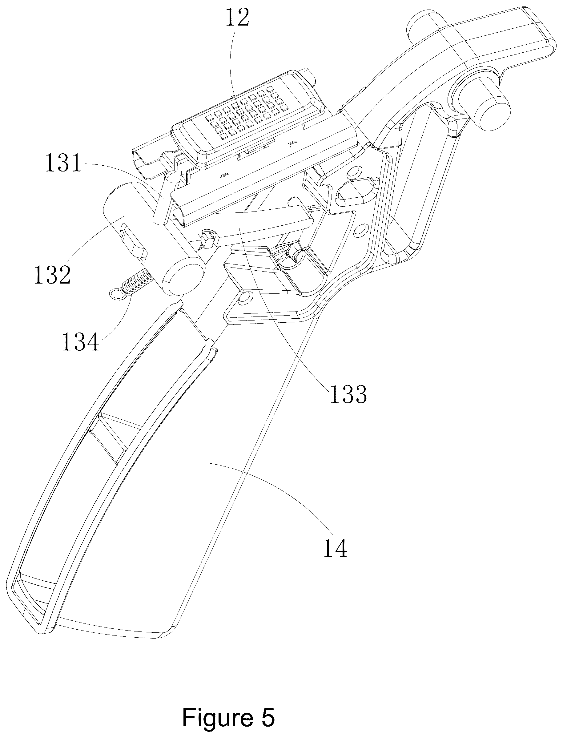 Patent US12496603 Figure 5 – Water gun