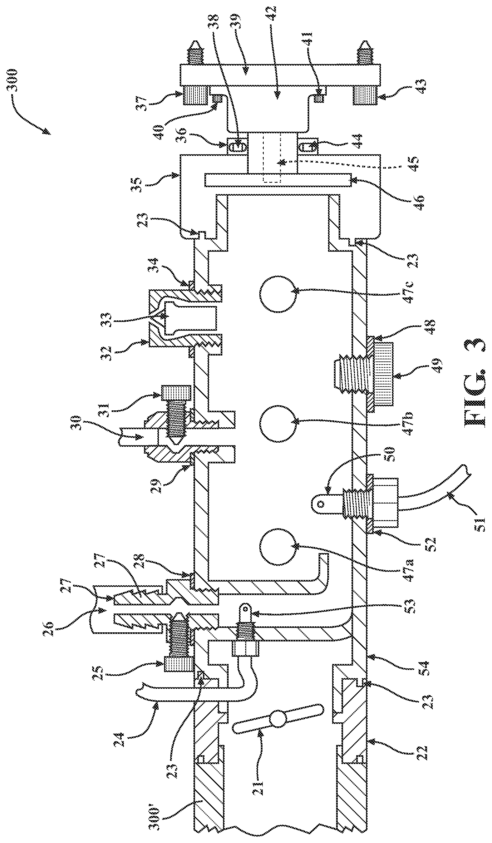 Patent US12496607 Figure 3 – Rain simulation system