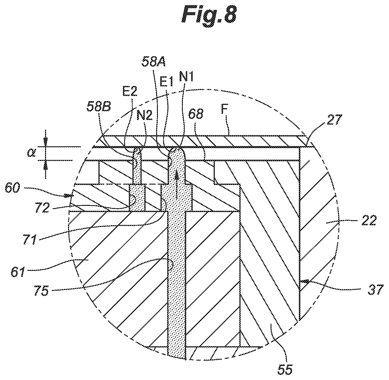 Patent US12496610 Figure 8 – Adhesive agent applying apparatus and adhesive agent application method for laminated iron core and manufacturing apparatus and manufacturing method for laminated iron core