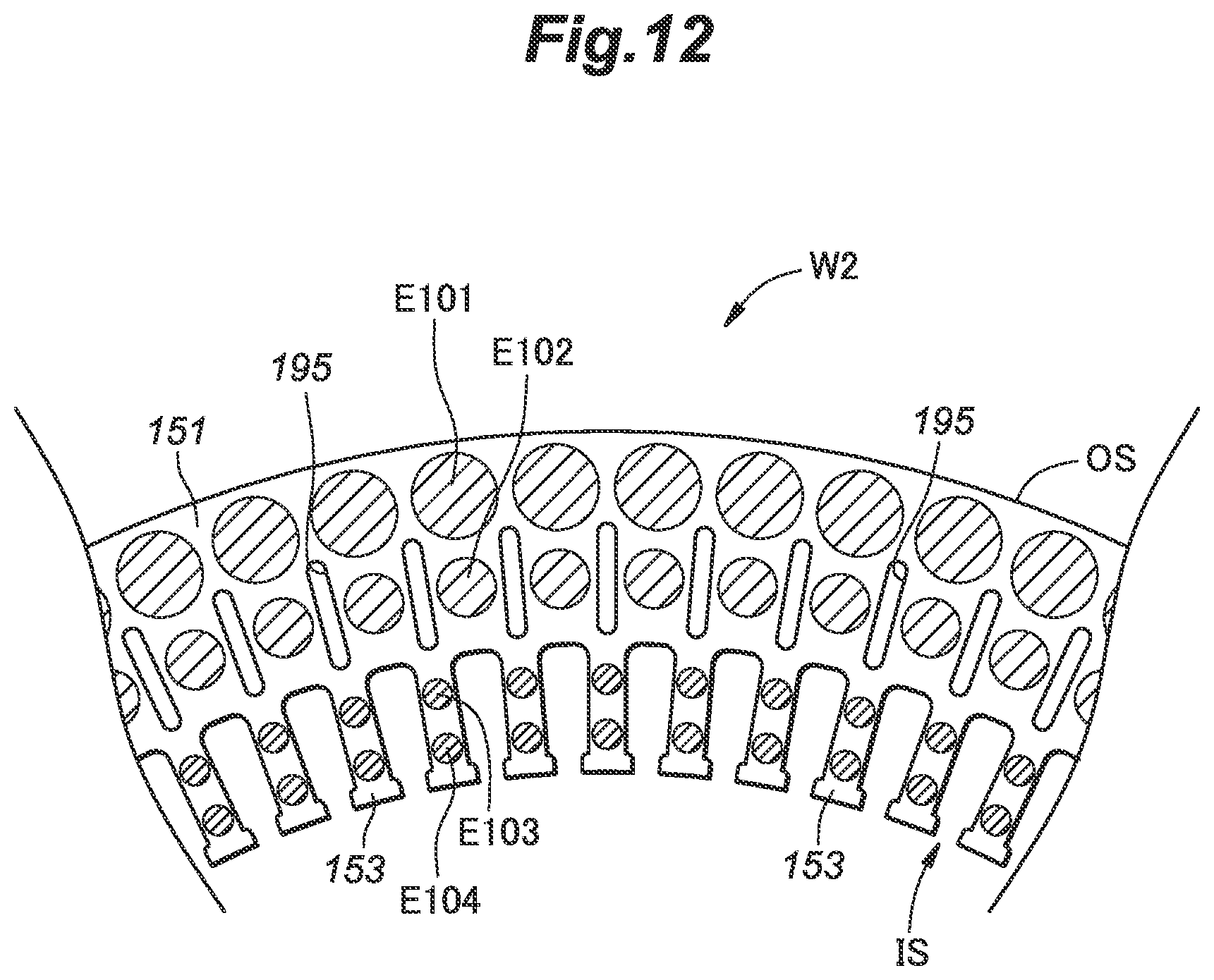 Patent US12496610 Figure 12 – Adhesive agent applying apparatus and adhesive agent application method for laminated iron core and manufacturing apparatus and manufacturing method for laminated iron core