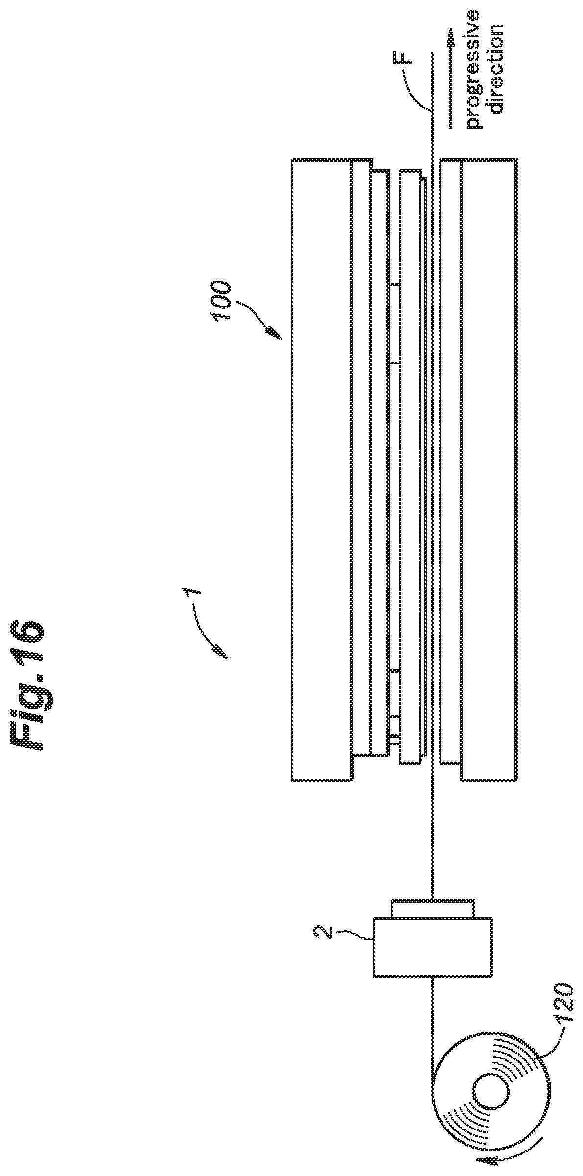 Patent US12496610 Figure 16 – Adhesive agent applying apparatus and adhesive agent application method for laminated iron core and manufacturing apparatus and manufacturing method for laminated iron core