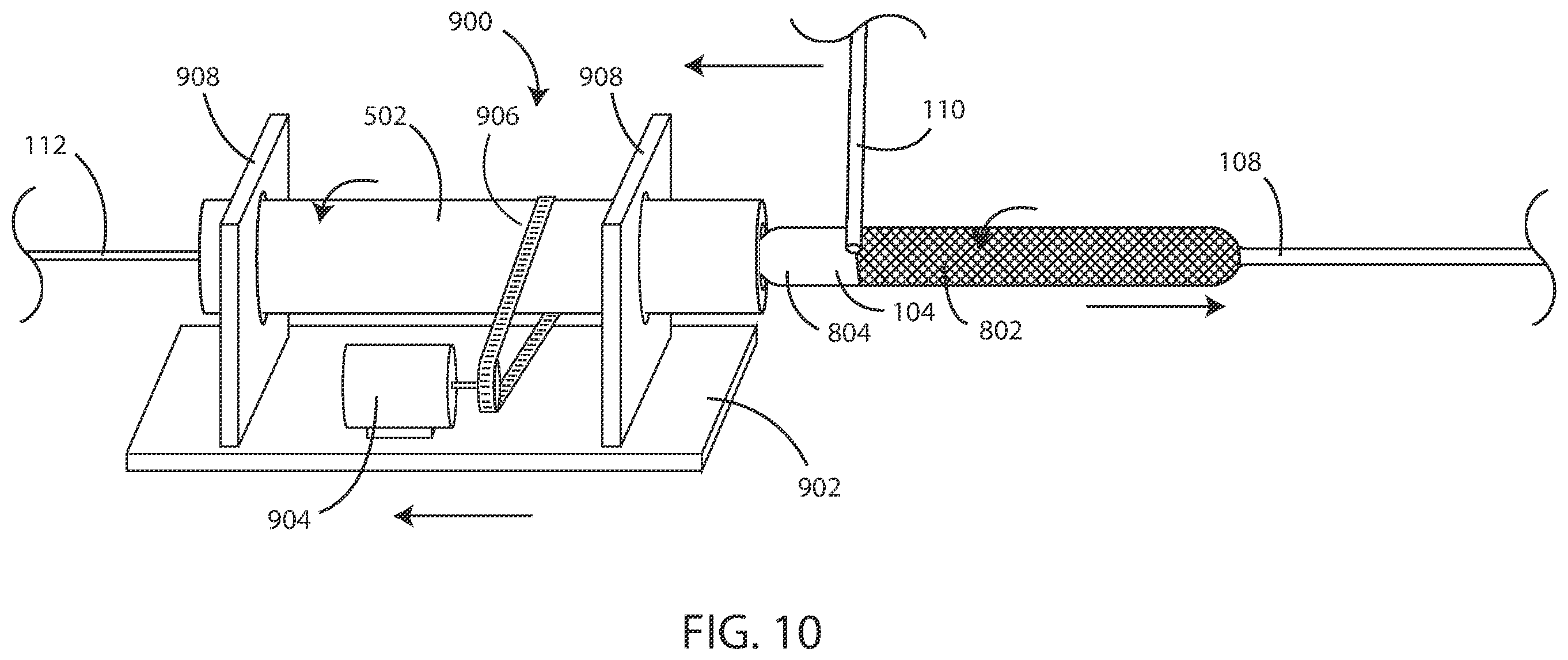 Patent US12496612 Figure 8 – Coating application system and methods for coating rotatable medical devices