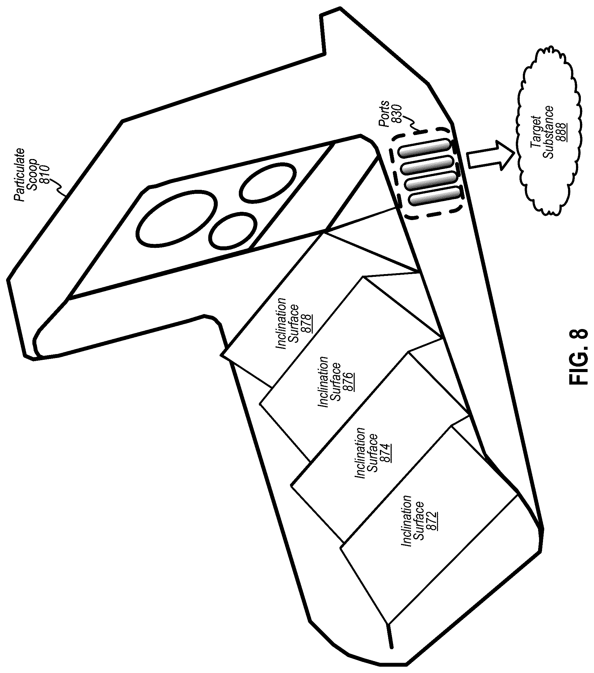 Patent US12496616 Figure 8 – Automated particle separation extracted from soil including regolith associated with any geologic environment