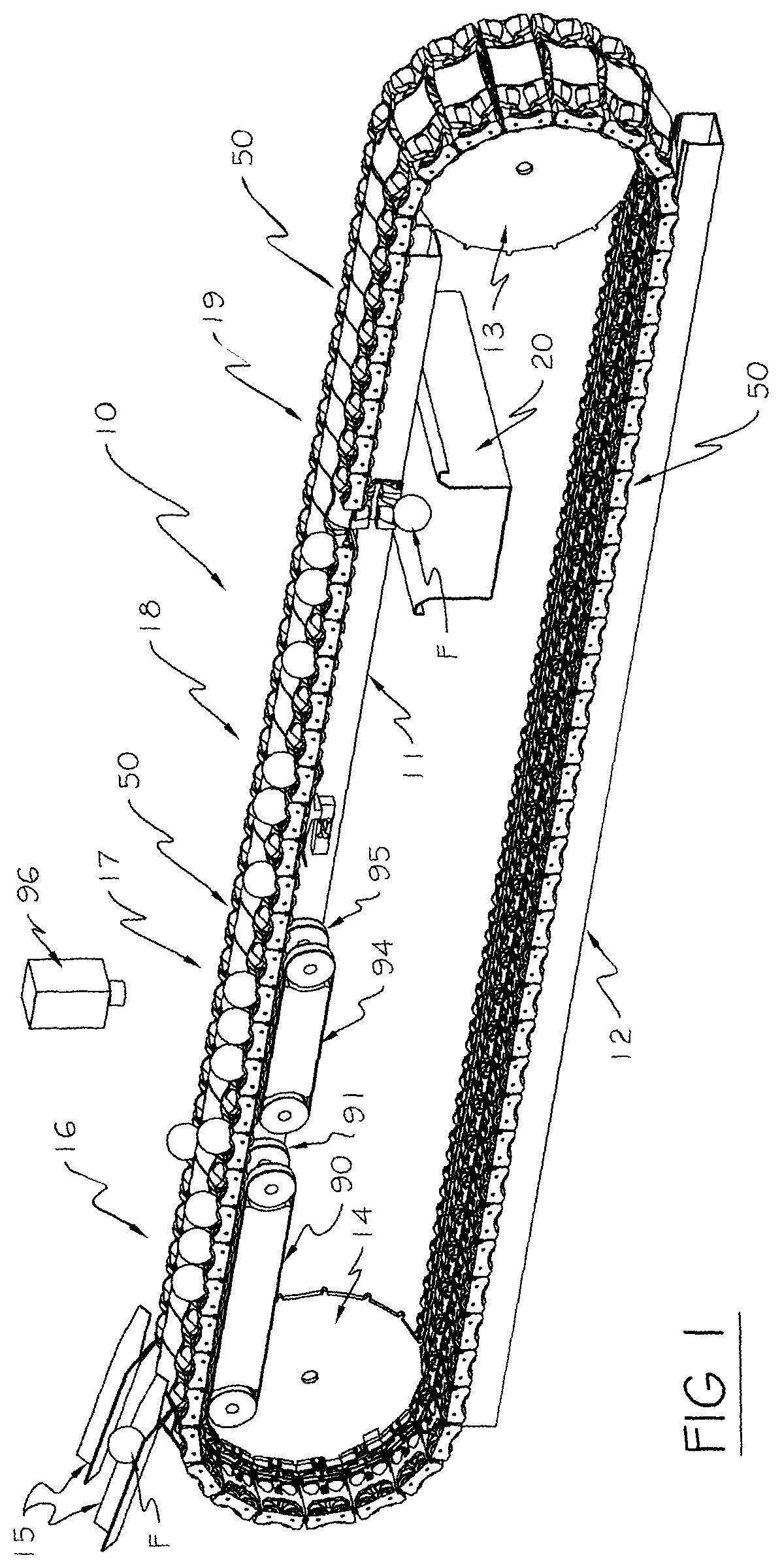 Patent US12496620 Figure 1 – Fruit sorting equipment