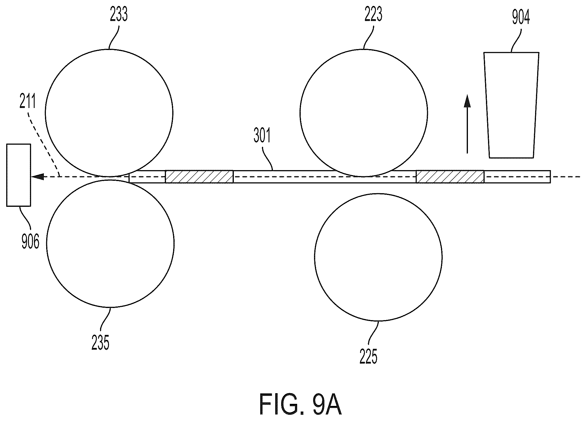 Patent US12496621 Figure 9 – Cleaning card with deformable cleaning elements for media transport device