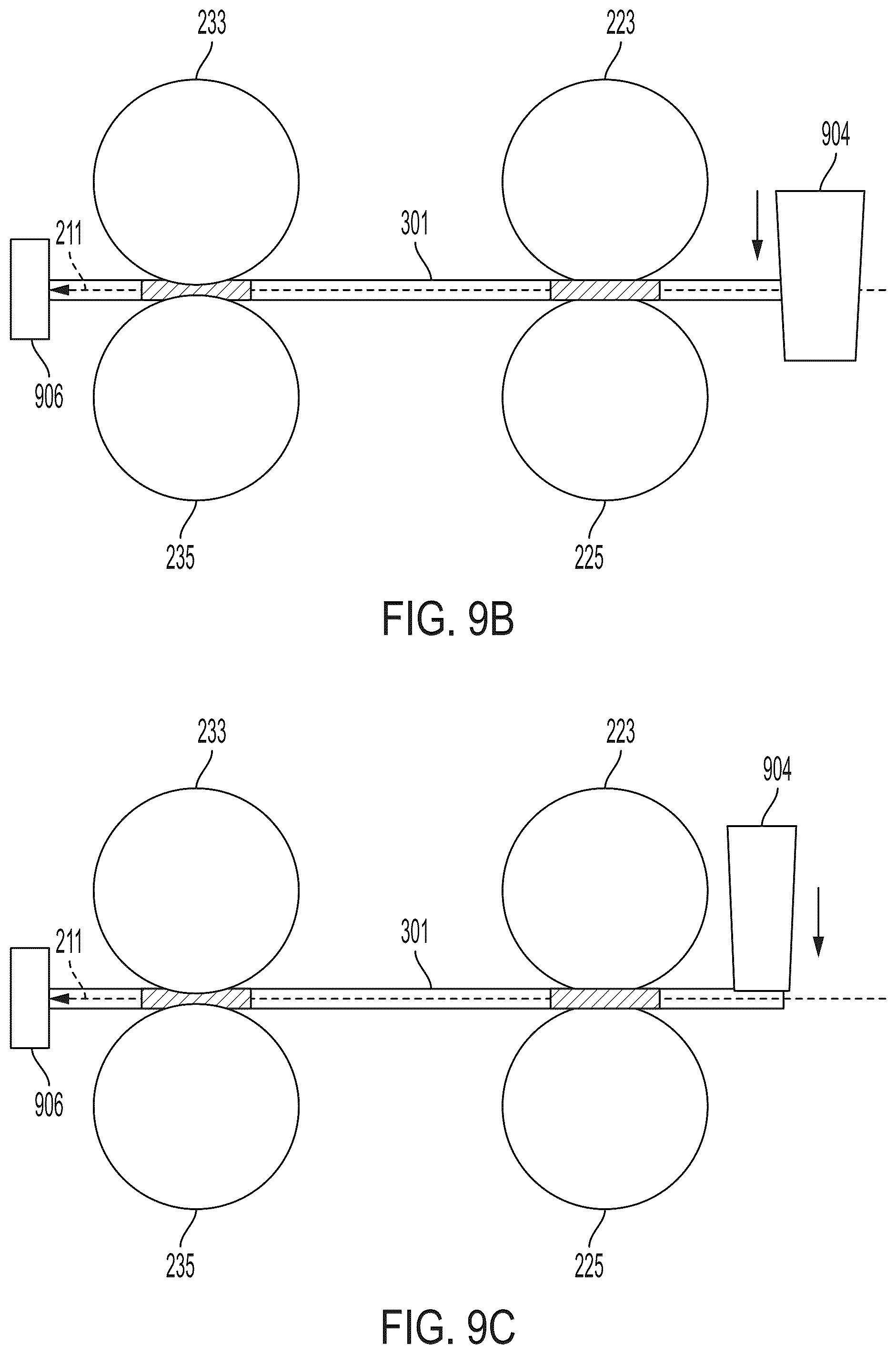 Patent US12496621 Figure 10 – Cleaning card with deformable cleaning elements for media transport device