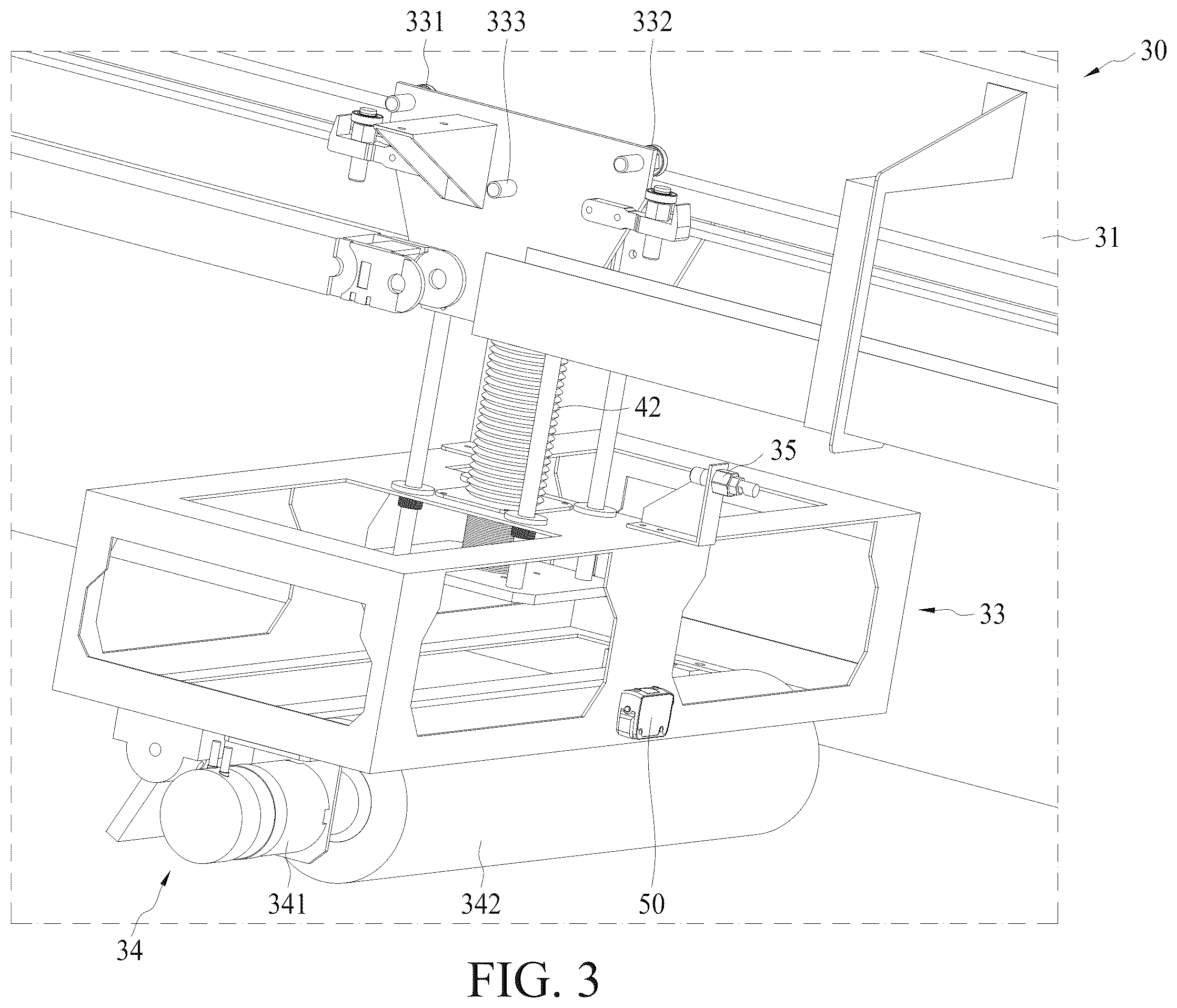 Patent US12496623 Figure 4 – Machine for cleaning solar panels