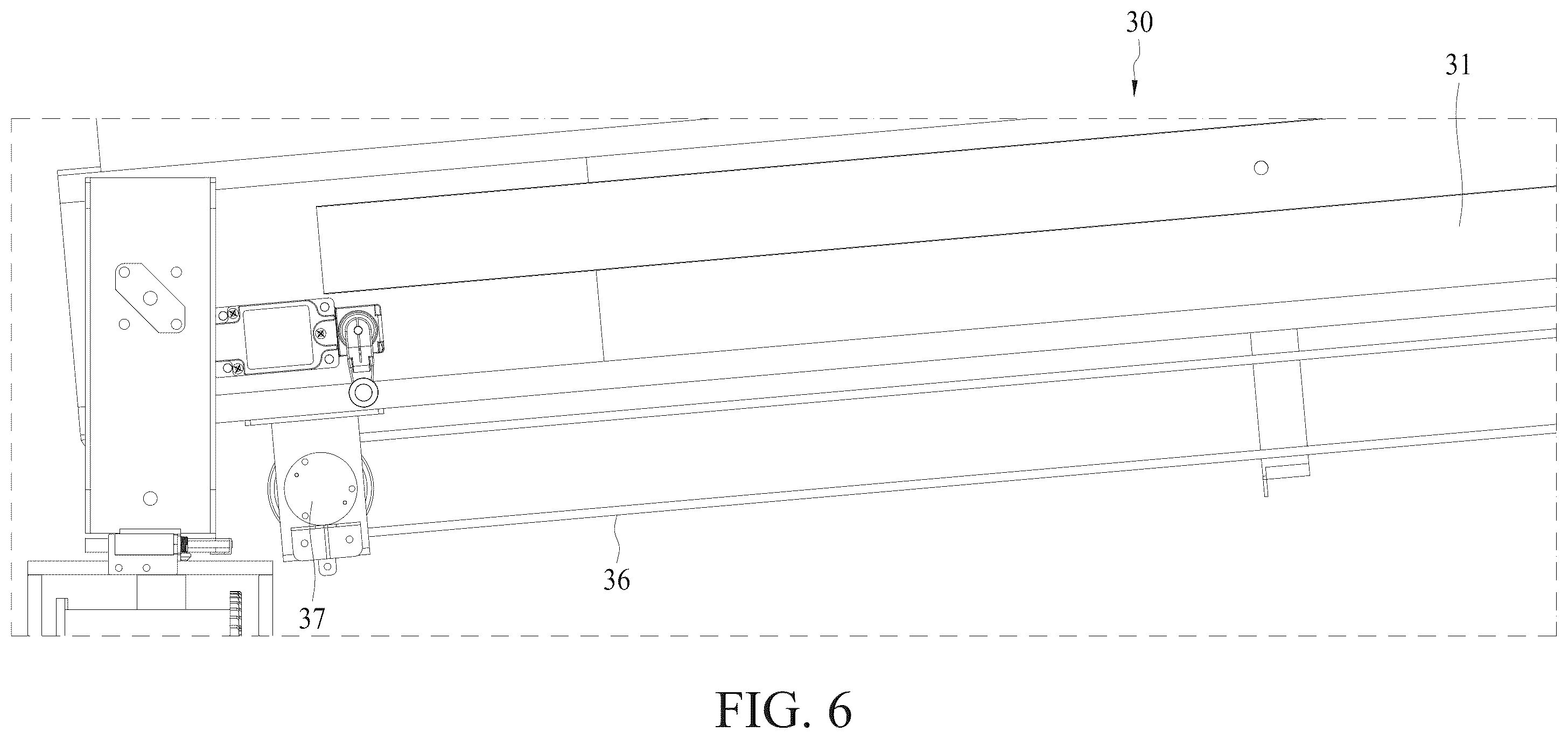Patent US12496623 Figure 7 – Machine for cleaning solar panels