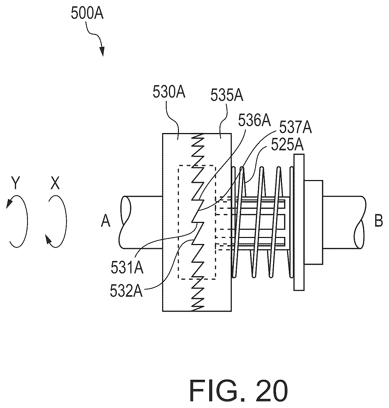 Patent US12496624 Figure 19 – Torque limiter for powered drain cleaner