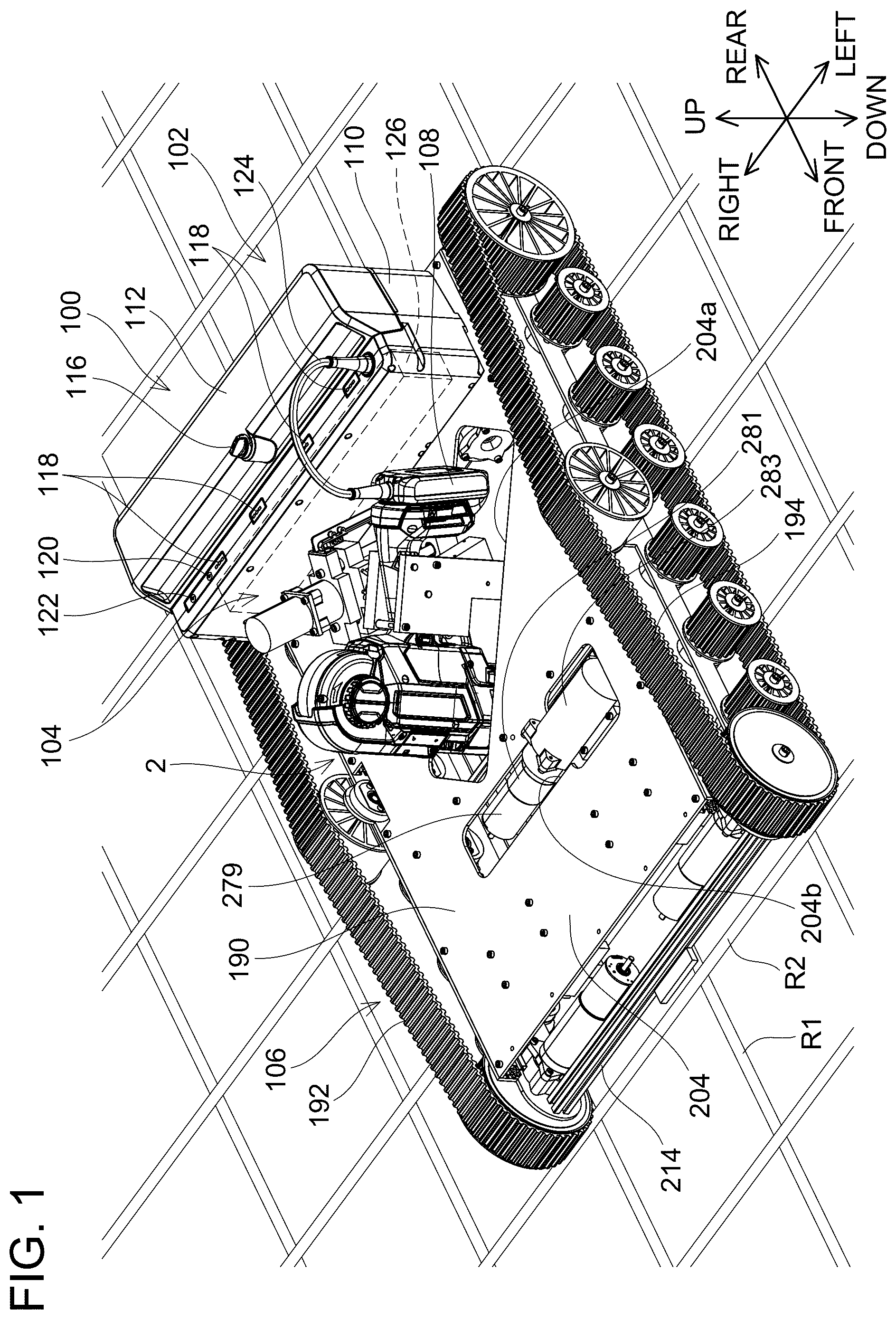 Patent US12496630 Figure 1 – Rebar tying robot
