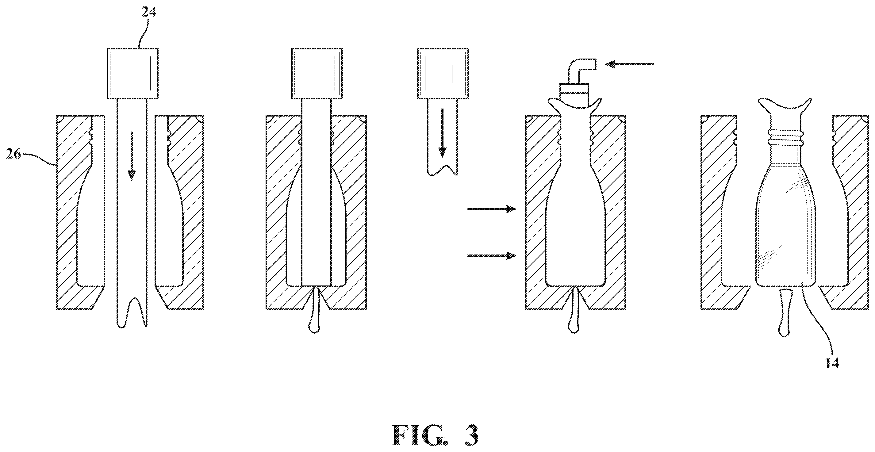 Patent US12496632 Figure 3 – Manufacture of hollow core high pressure vacuum die cast components