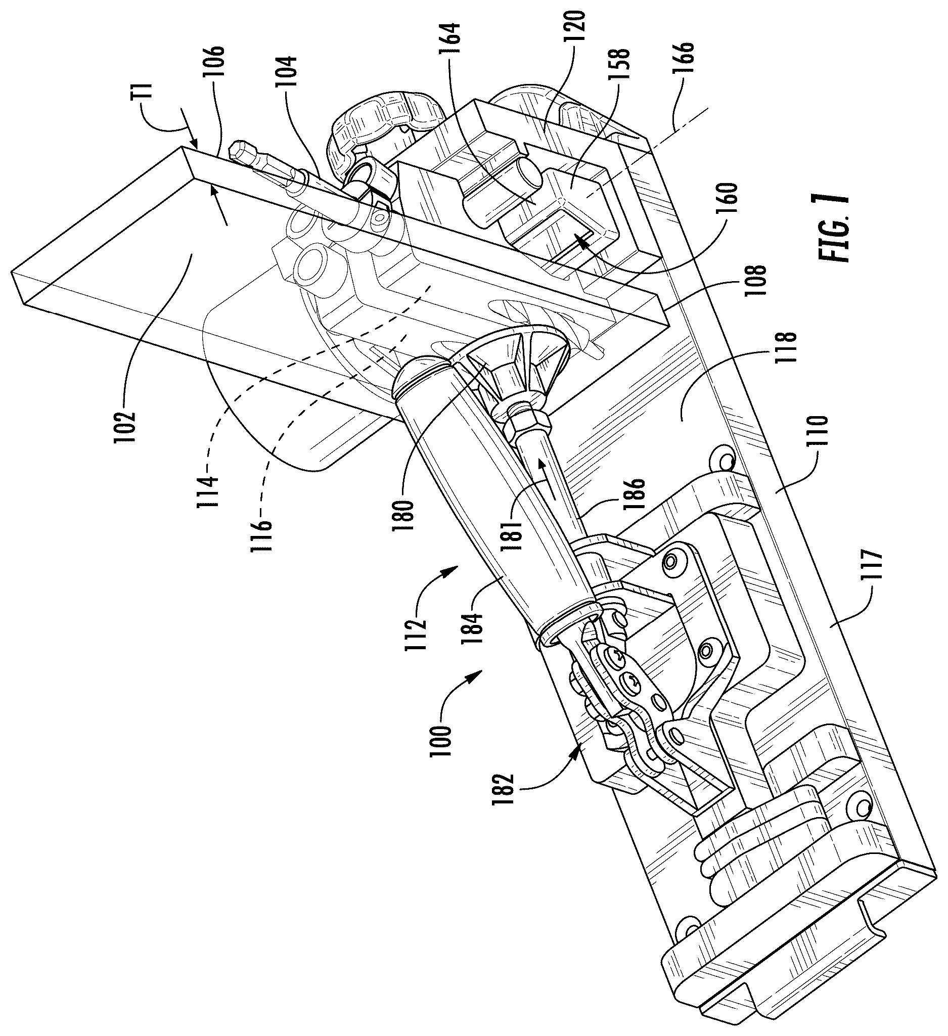 Patent US12496641 Figure 1 – Pocket hole jig