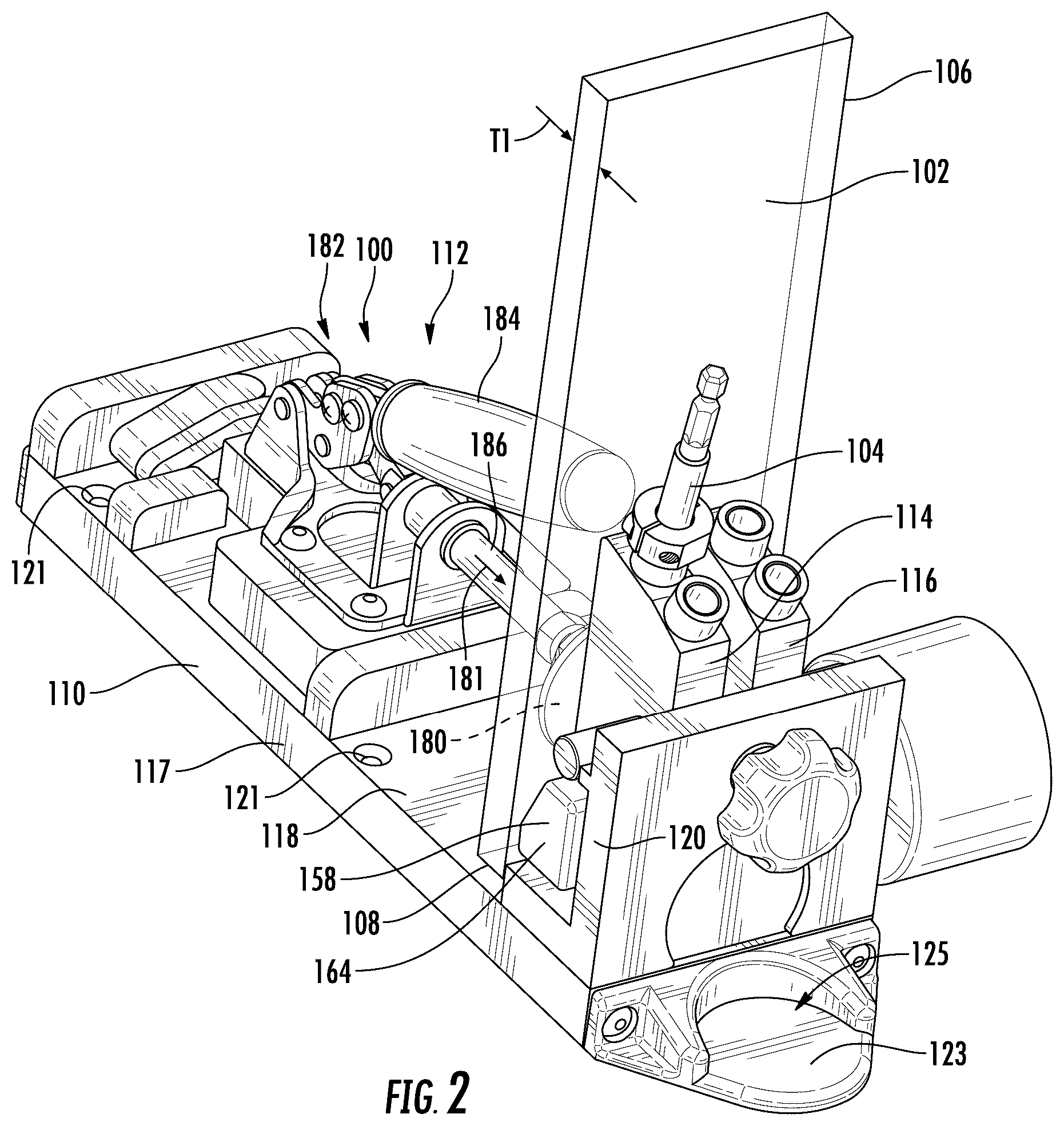 Patent US12496641 Figure 2 – Pocket hole jig